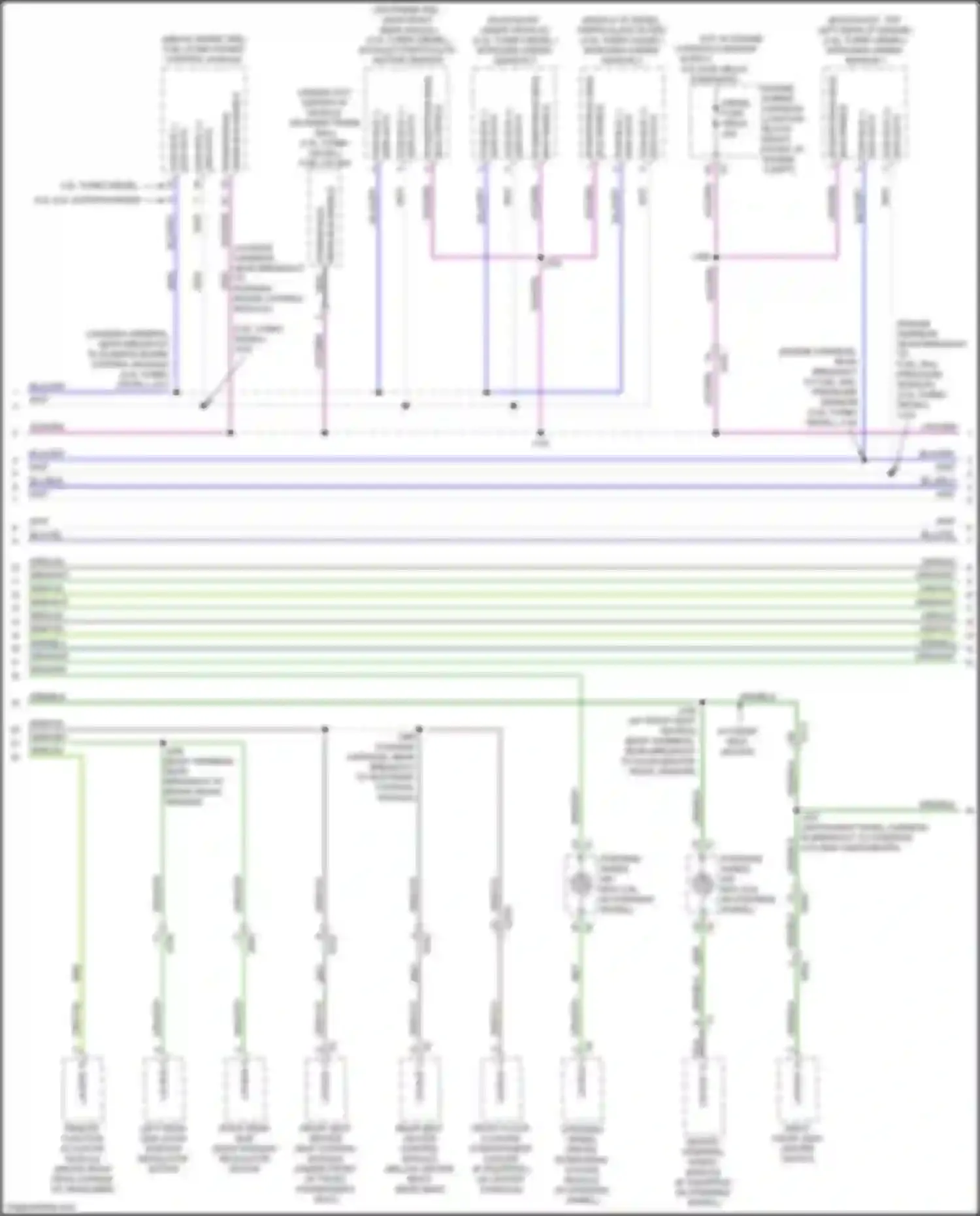 Wiring diagram remote function actuator module for Cadillac Escalade-V GMT 1XX (2022-2024) (2 of 5)