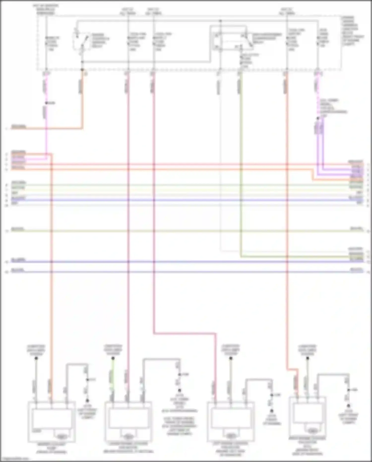 Wiring diagram right engine cooling fan motor for Cadillac Escalade-V GMT 1XX (2022-2024) (1 of 4)