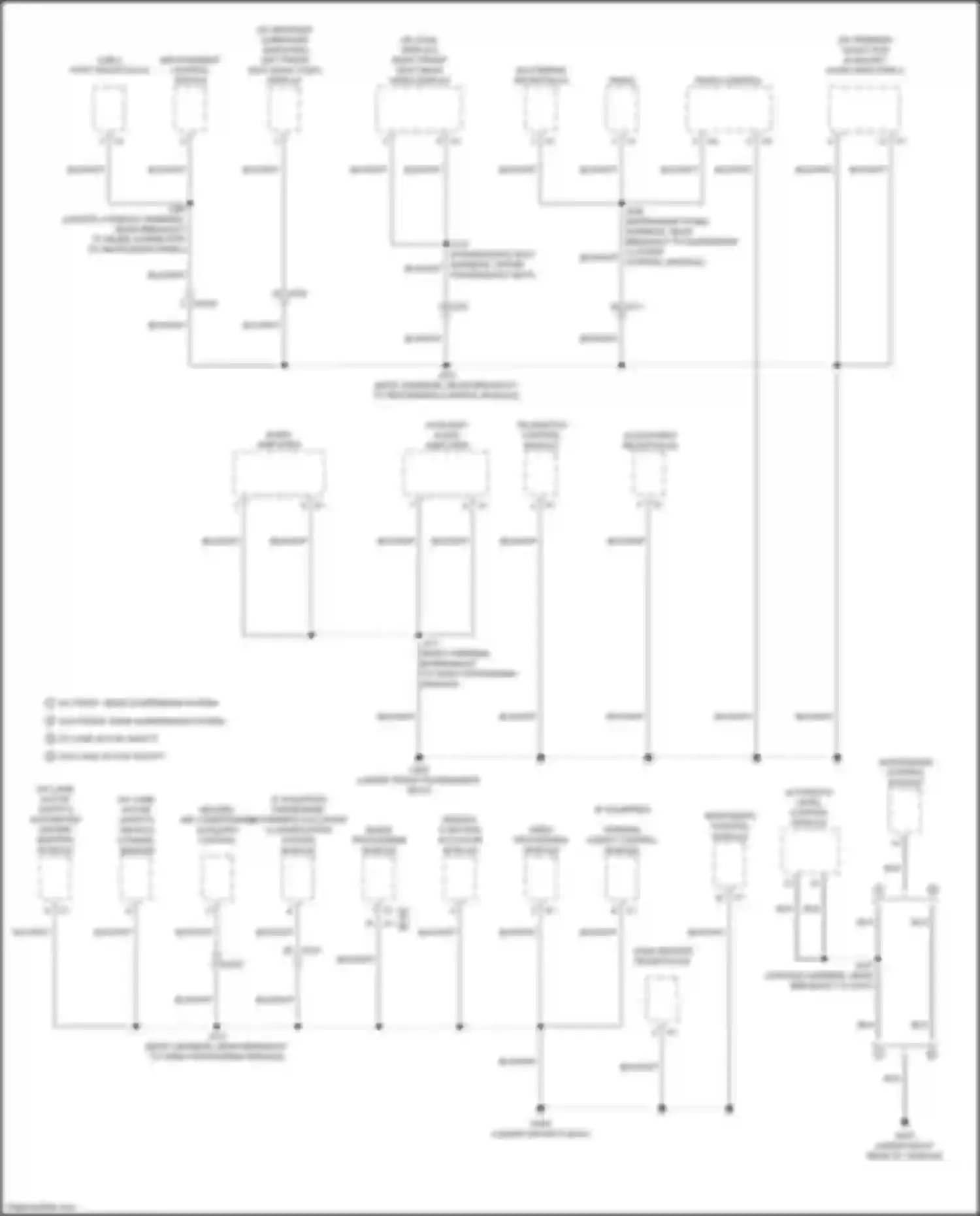 Wiring diagram vehicle dynamic sensor for Cadillac Escalade-V GMT 1XX (2022-2024) (2 of 2)