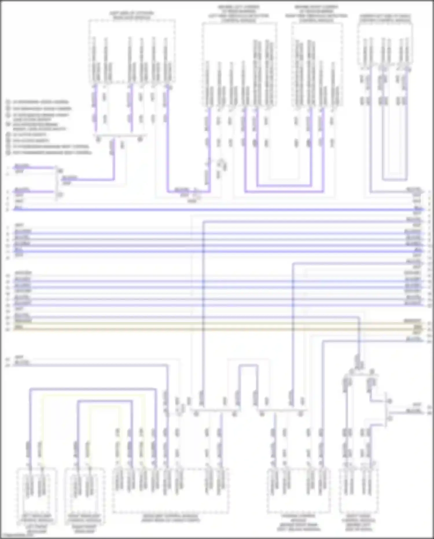 Wiring diagram w/o active safety for Cadillac Escalade-V GMT 1XX (2022-2024) (1 of 1)