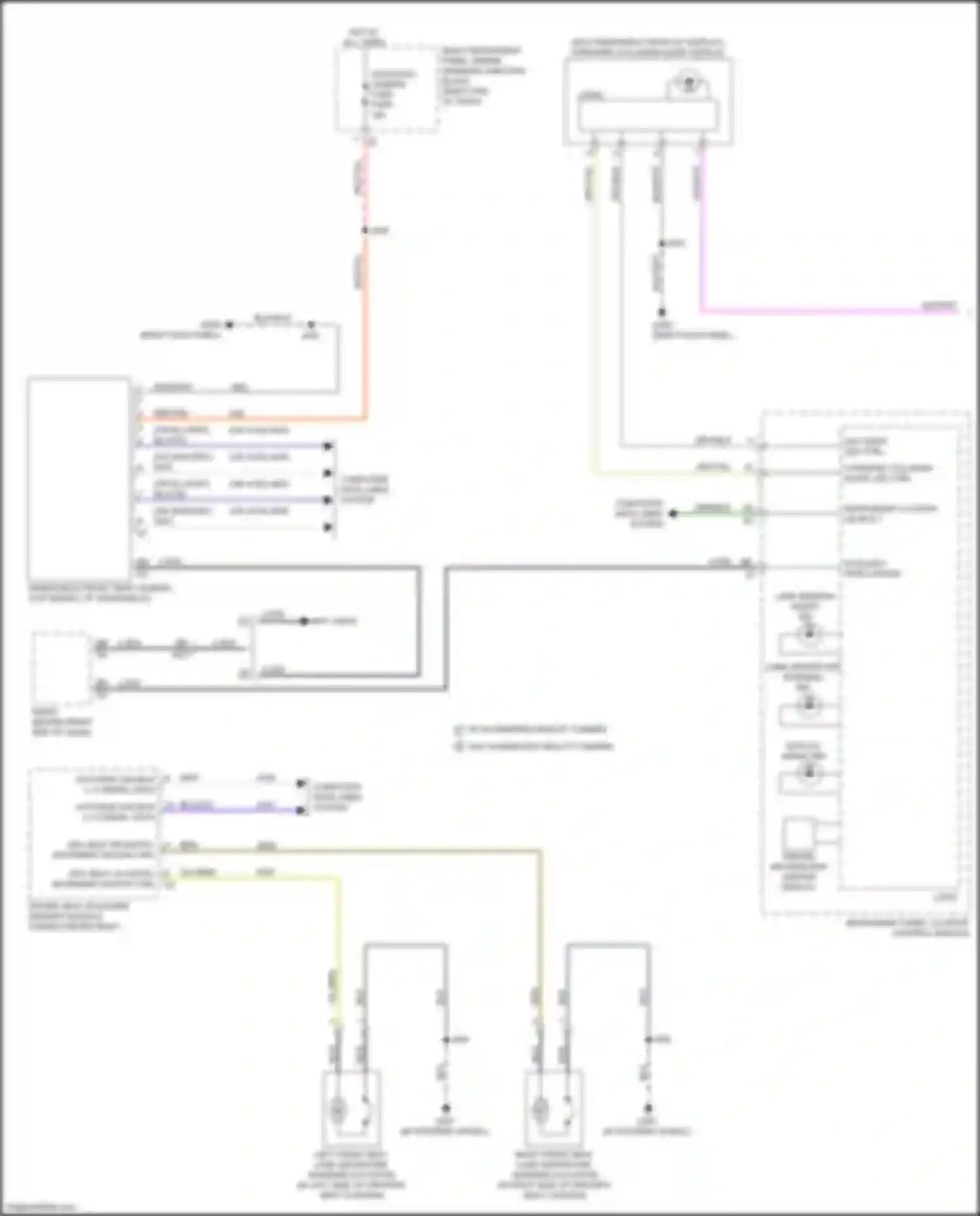 Wiring diagram w/o augmented reality camera for Cadillac Escalade-V GMT 1XX (2022-2024) (1 of 1)