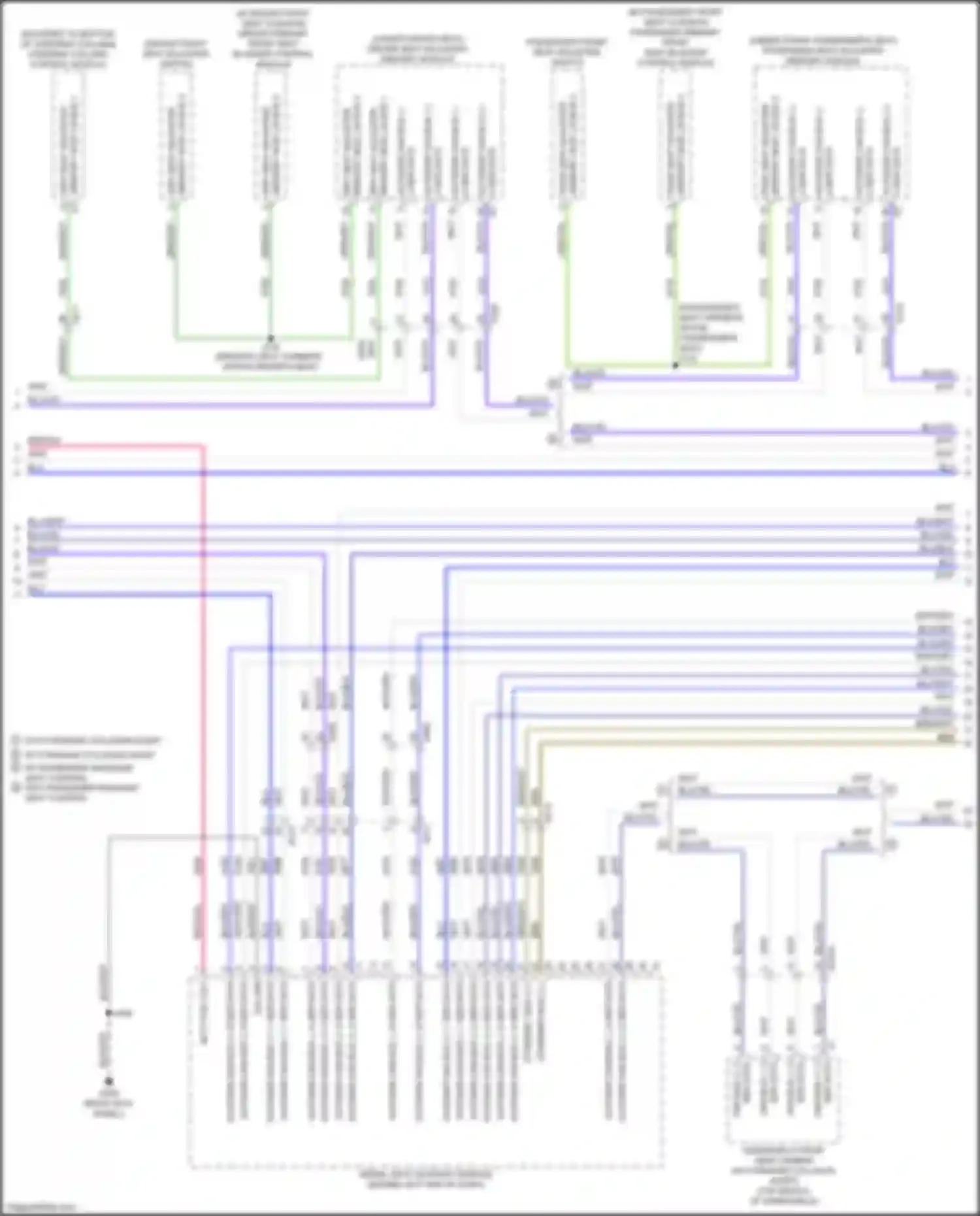 Wiring diagram w/o forward collision alert for Cadillac Escalade-V GMT 1XX (2022-2024) (2 of 2)