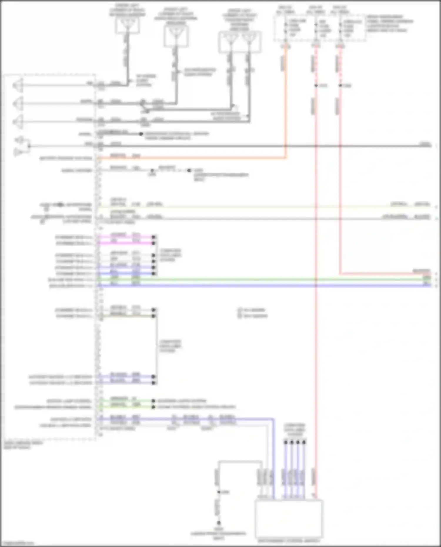 Wiring diagram xm radio antenna for Cadillac Escalade-V GMT 1XX (2022-2024) (2 of 4)