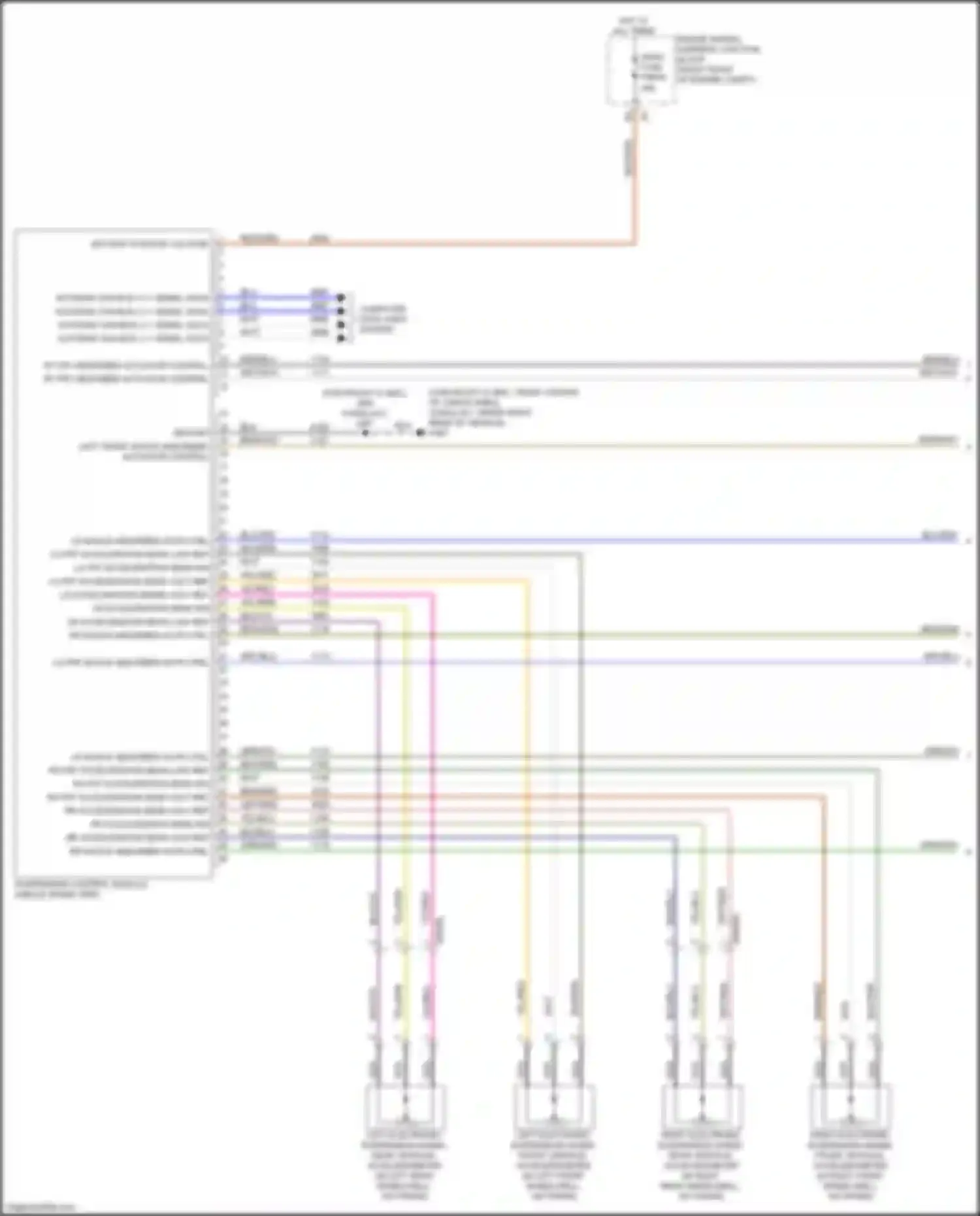 Escalade Cadillac GMT 1XX (2020-2024): Electronic suspension circuit, w/ magneride chassis package (1 of 2)