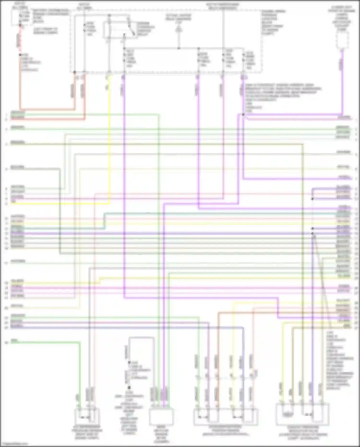 Escalade Cadillac GMT 1XX (2020-2024): Wiring diagram engine performance 3.0l vin t (2 of 9)