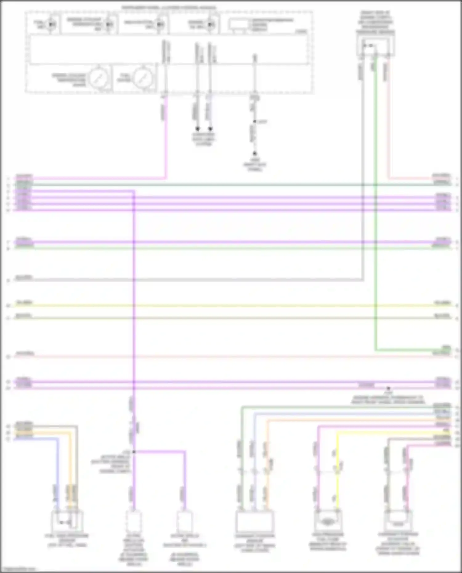 Escalade Cadillac GMT 1XX (2020-2024): Wiring diagram engine performance 6.2l vin 6 (4 of 9)