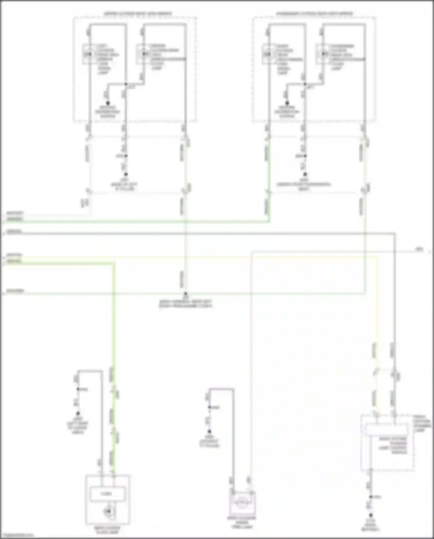 Escalade Cadillac GMT 1XX (2020-2024): Exterior lamps circuit (3 of 4)