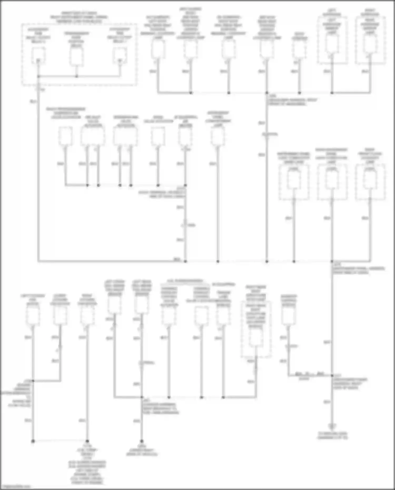 Escalade Cadillac GMT 1XX (2020-2024): Ground distribution circuit (4 of 10)