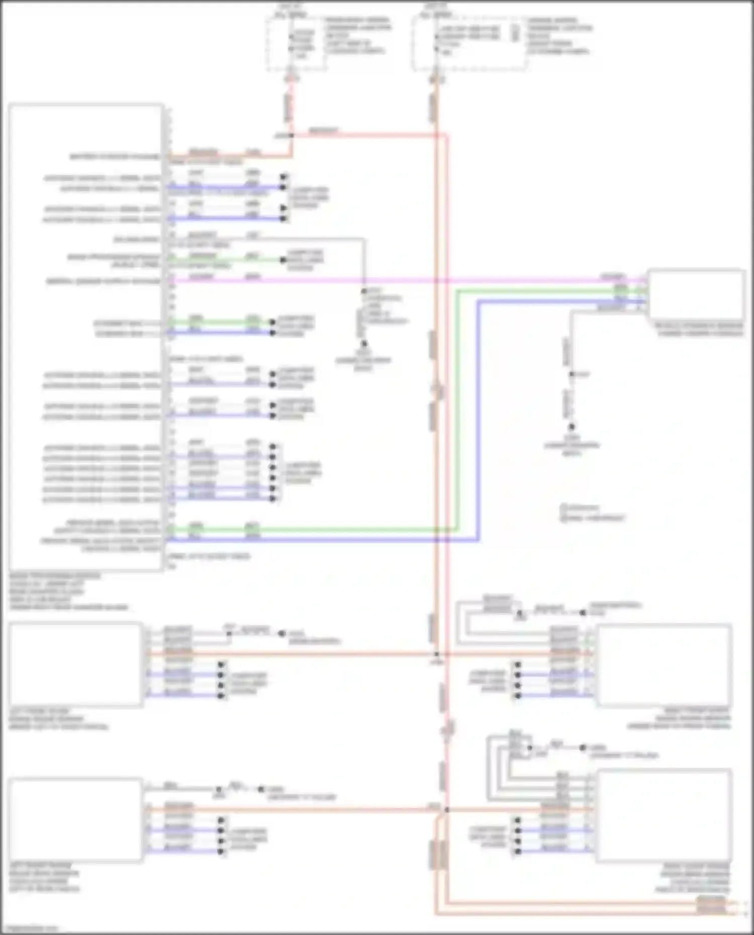 Escalade Cadillac GMT 1XX (2020-2024): Collision avoidance circuit, w/o brake prefill & integrated brake assist (1 of 2)