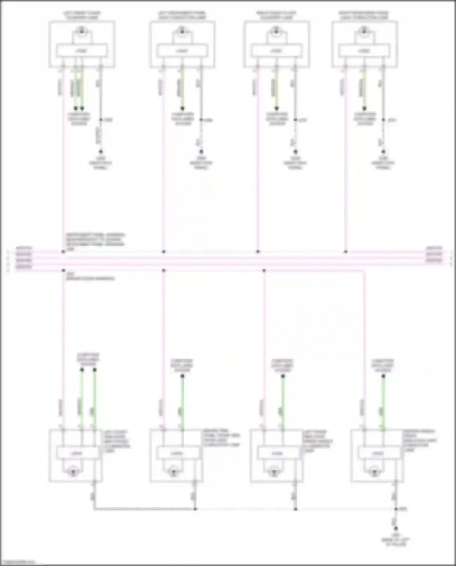 Escalade Cadillac GMT 1XX (2020-2024): Courtesy lamps circuit (6 of 9)