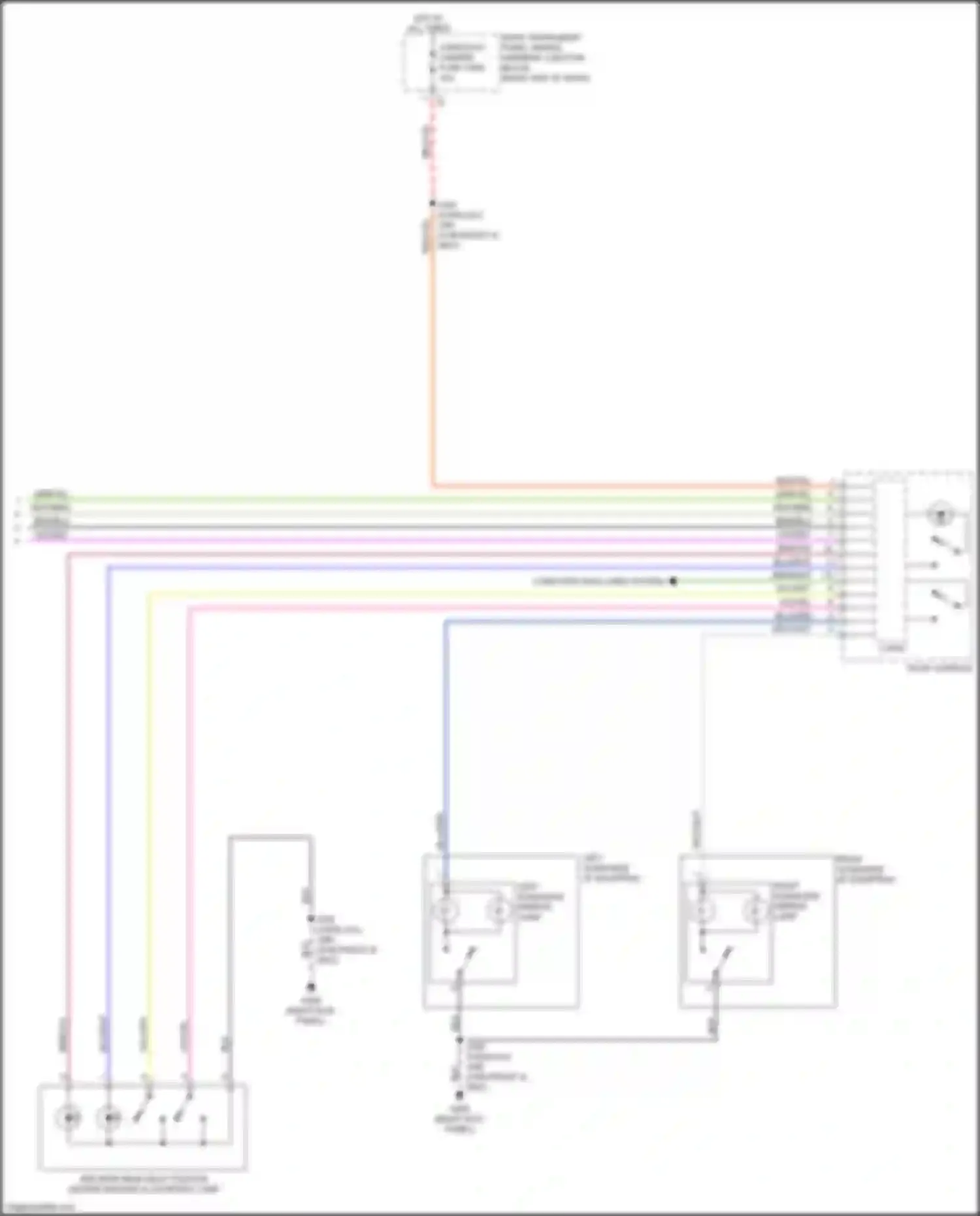 Escalade Cadillac GMT 1XX (2020-2024): Courtesy lamps circuit (9 of 9)