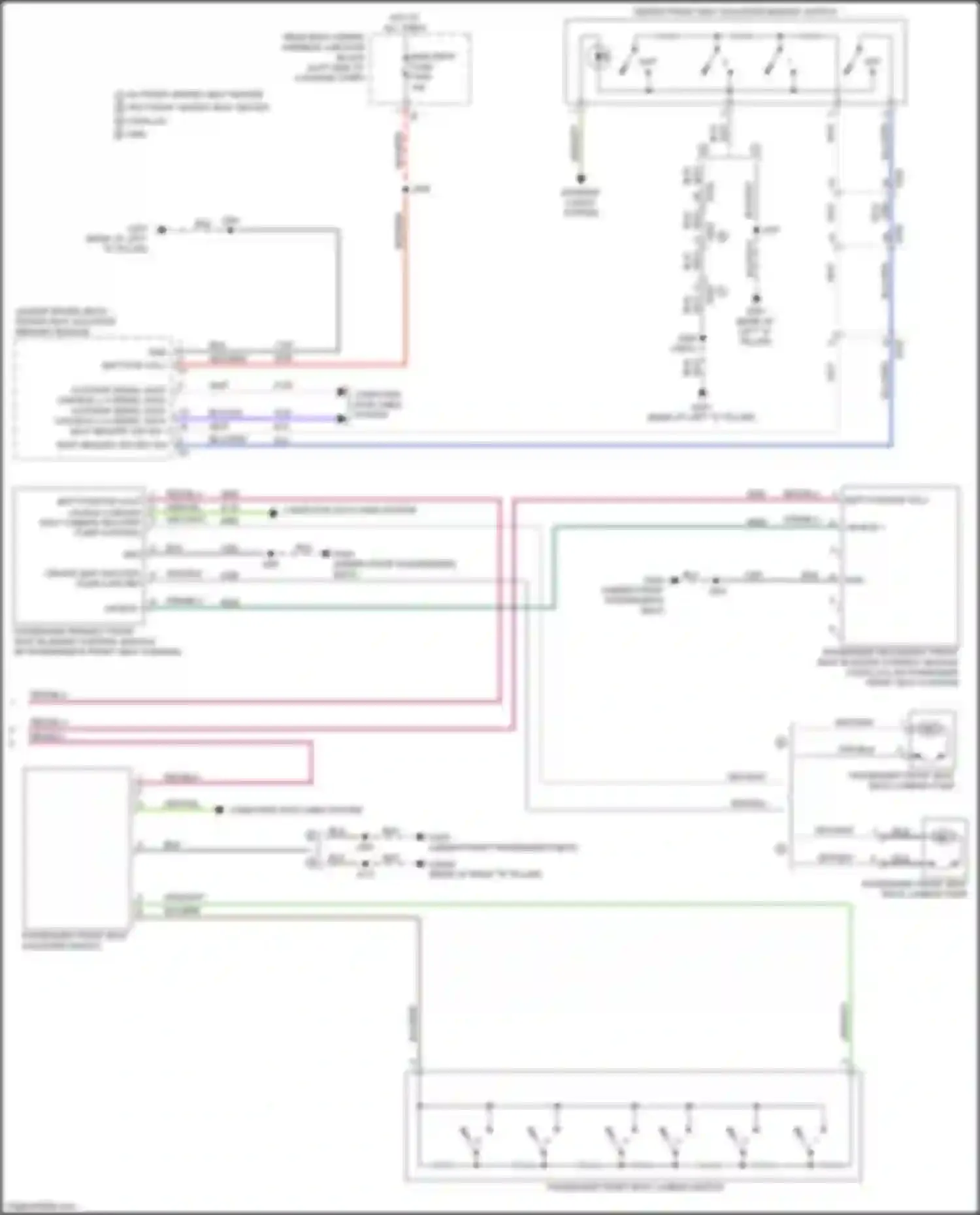Escalade Cadillac GMT 1XX (2020-2024): Passenger"s memory seat circuit (2 of 2)