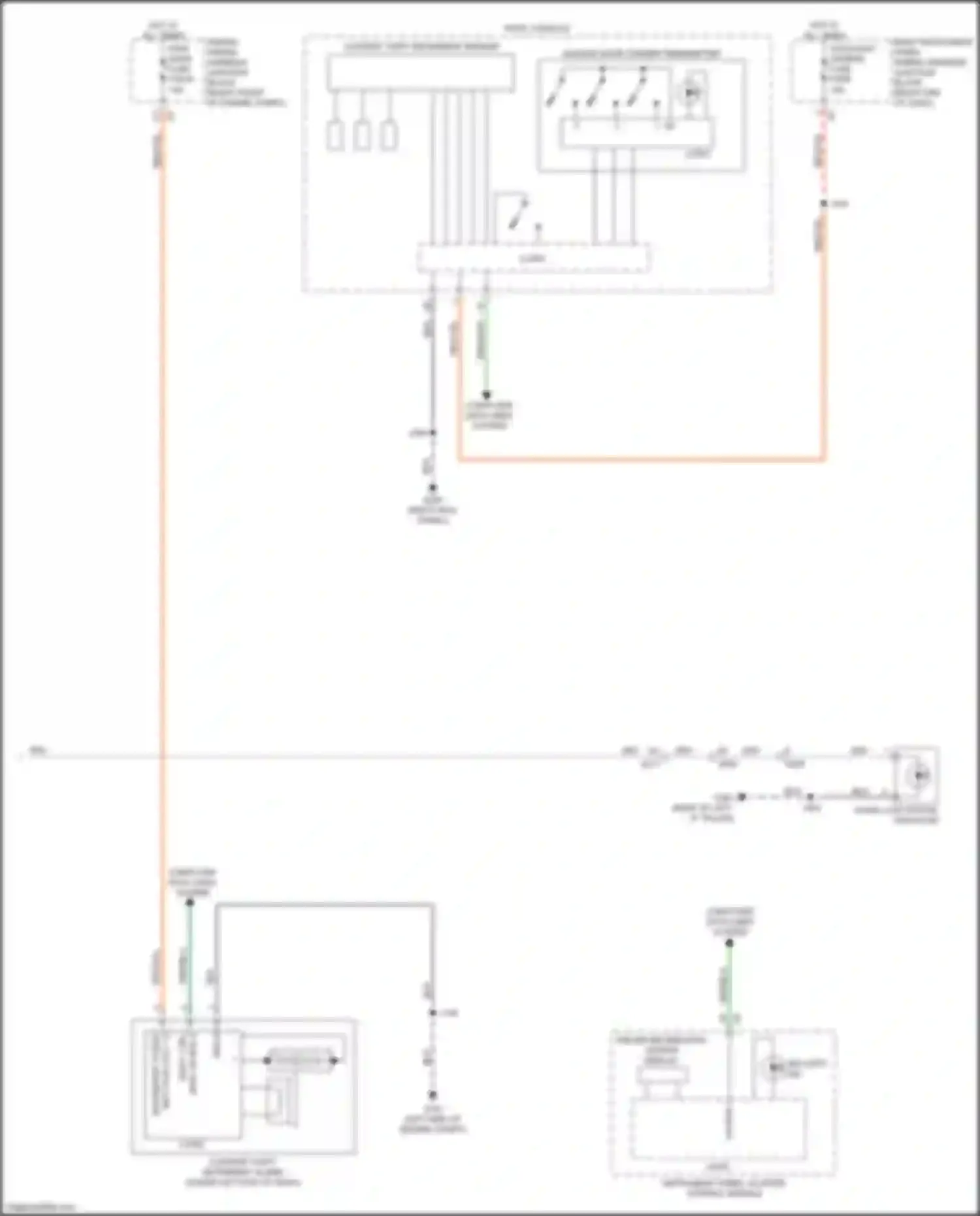 Escalade Cadillac GMT 1XX (2020-2024): Power door locks circuit (7 of 7)