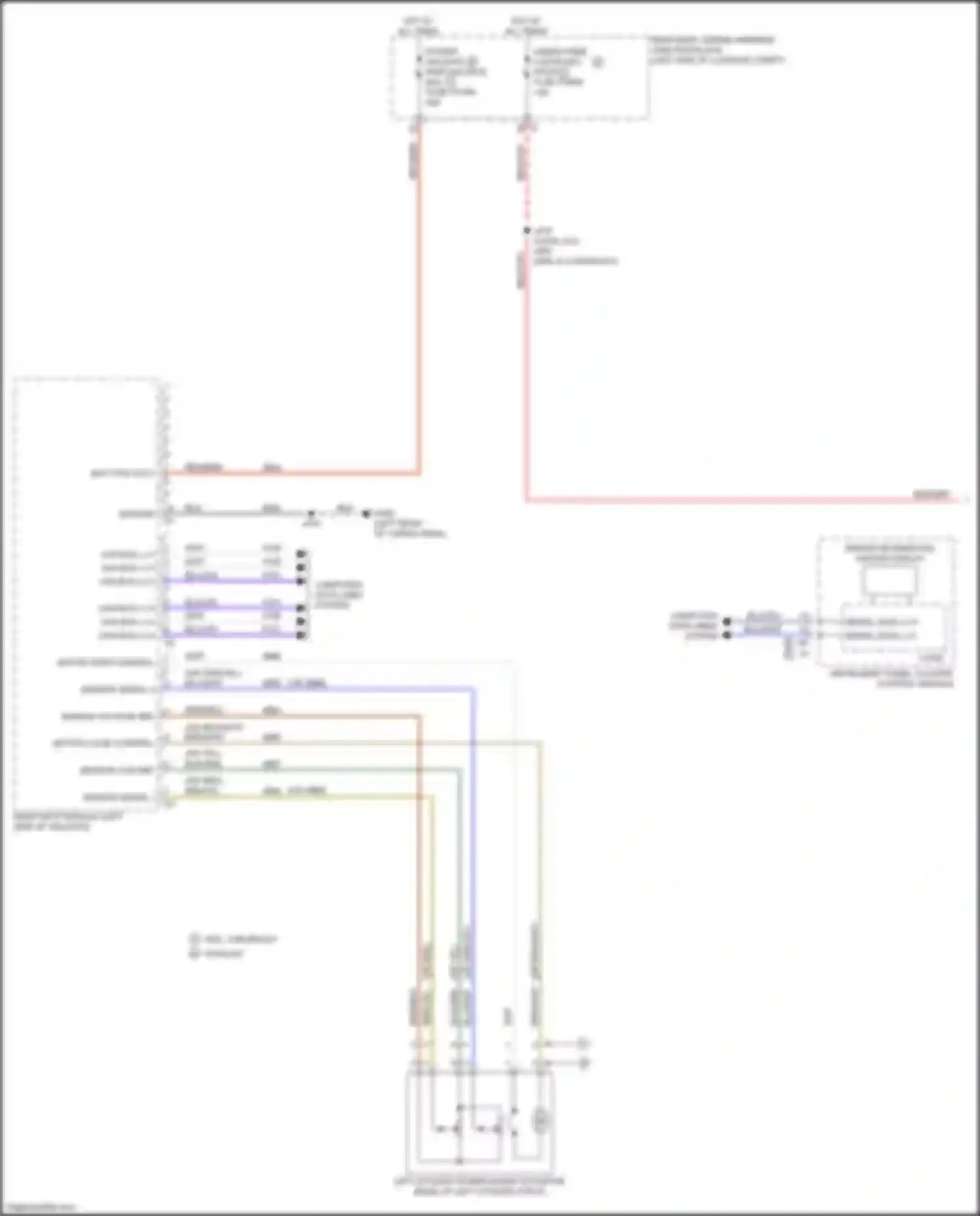 Escalade Cadillac GMT 1XX (2020-2024): Power liftgate circuit (1 of 2)