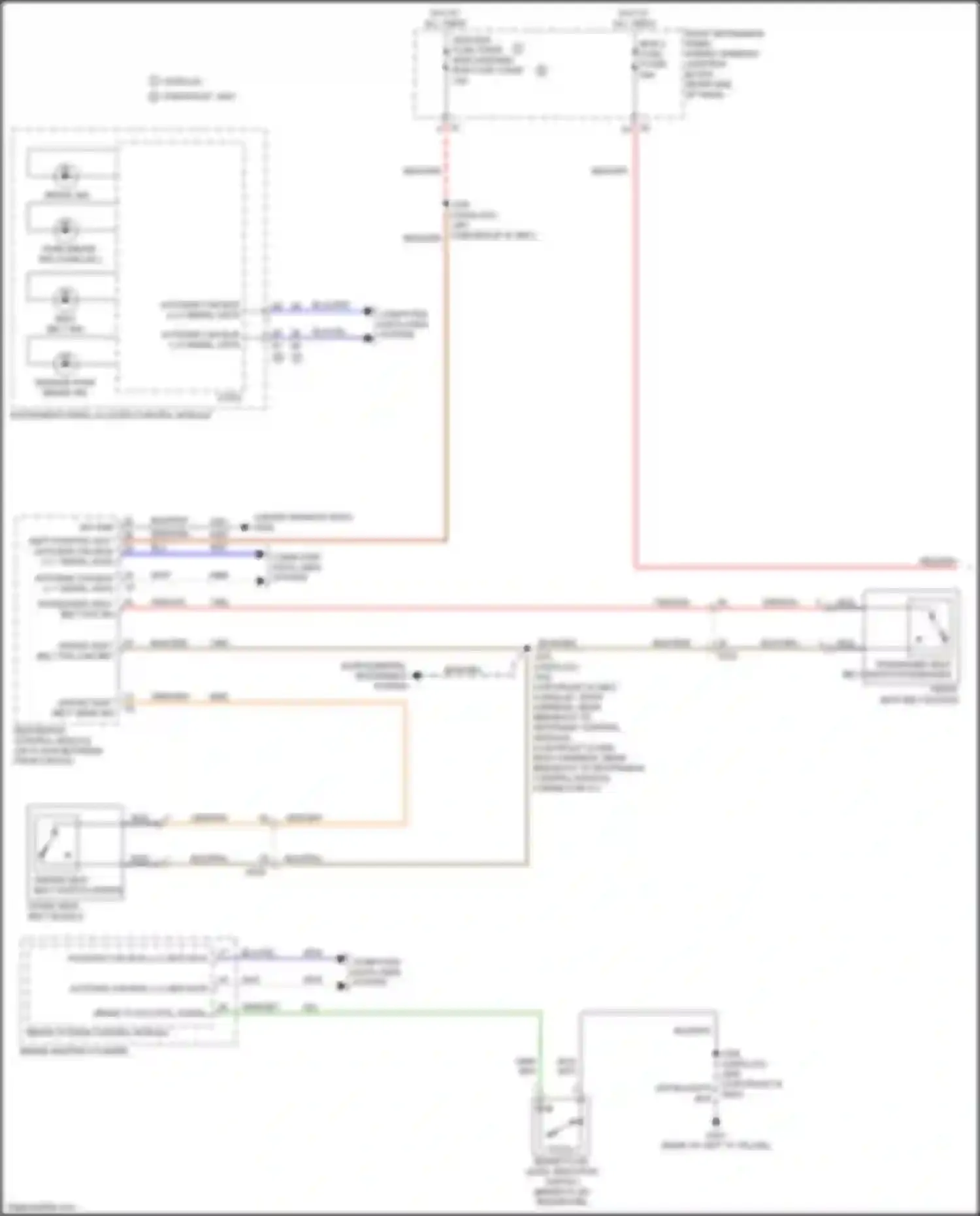 Escalade Cadillac GMT 1XX (2020-2024): Chime circuit (1 of 2)