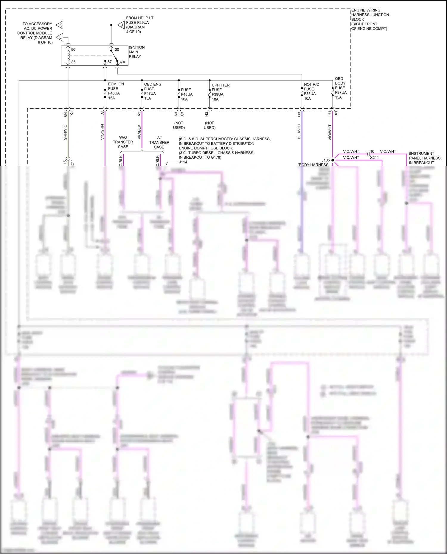Cadillac Escalade GMT 1XX (2020-2024) engine control module wiring diagram  (8 of 16)