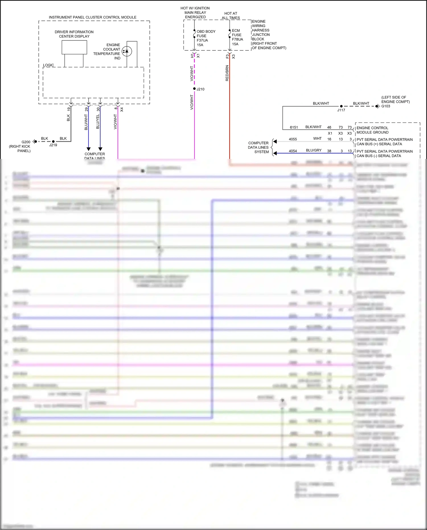 Cadillac Escalade GMT 1XX (2020-2024) engine control module wiring diagram  (3 of 16)