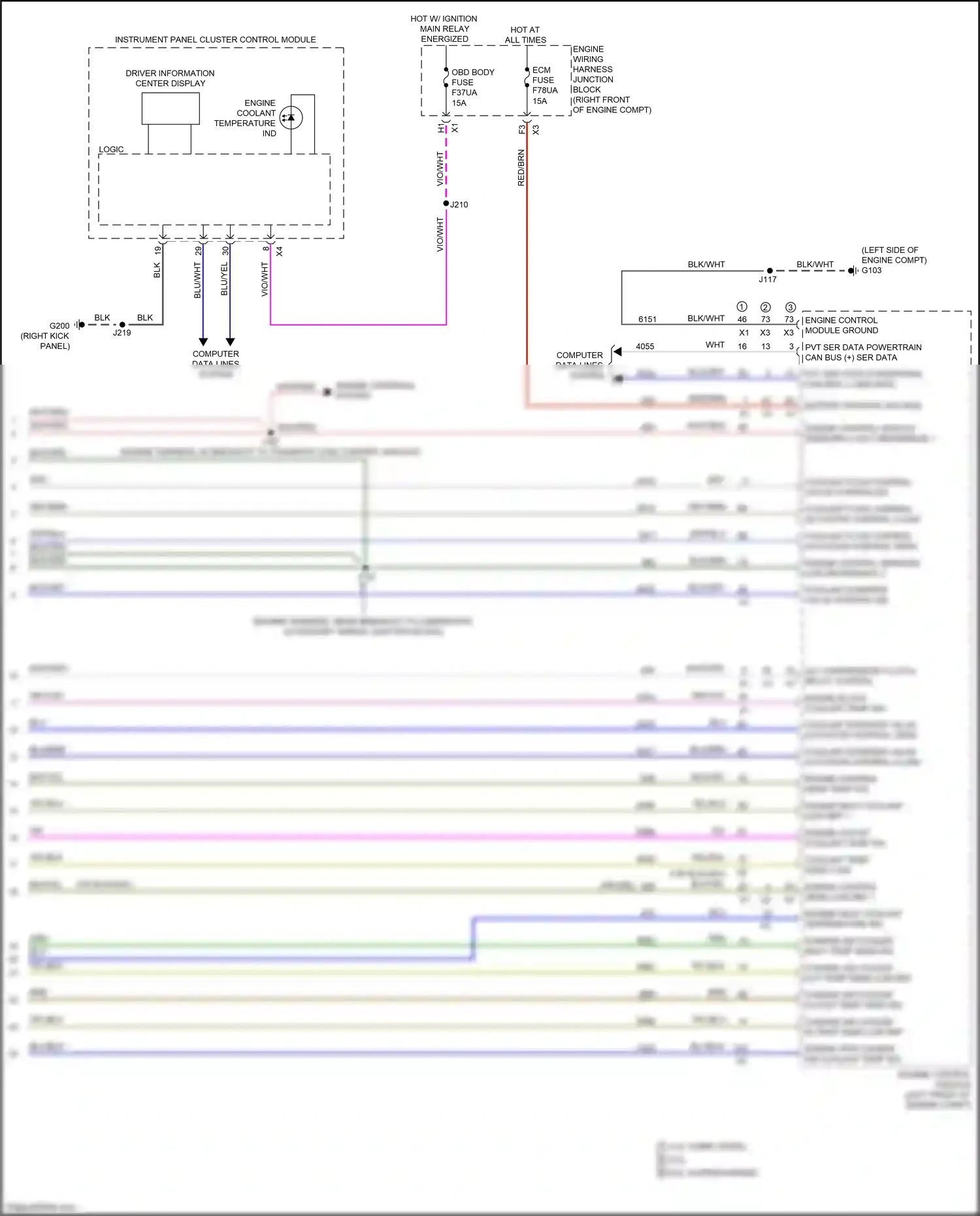 Cadillac Escalade GMT 1XX (2020-2024) engine control module wiring diagram  (4 of 16)