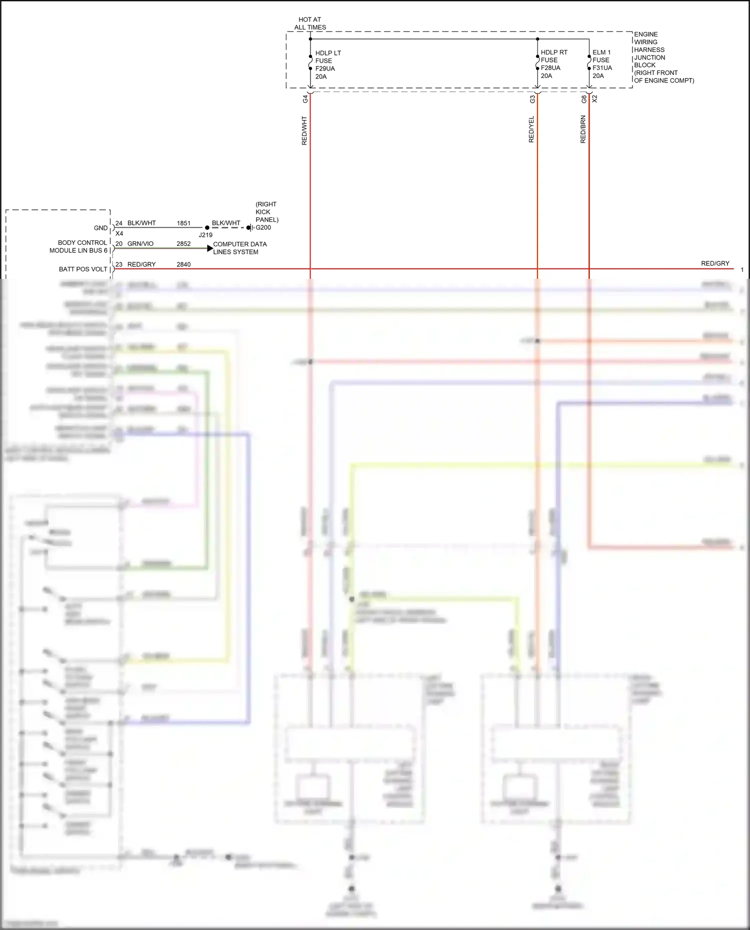 Cadillac Escalade GMT 1XX (2020-2024) sensor low reference wiring diagram  (1 of 1)