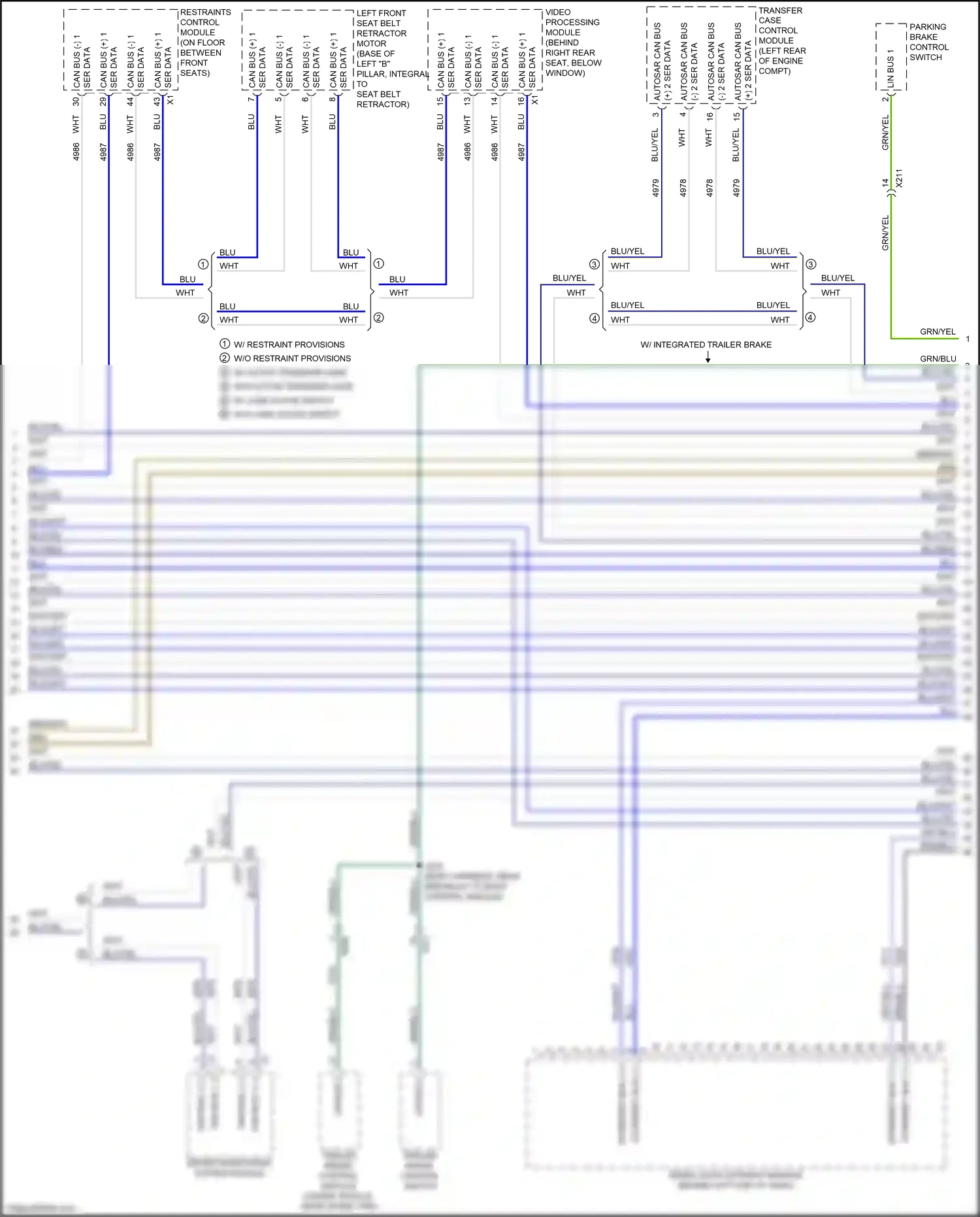 Cadillac Escalade GMT 1XX (2020-2024) video processing module wiring diagram  (2 of 4)