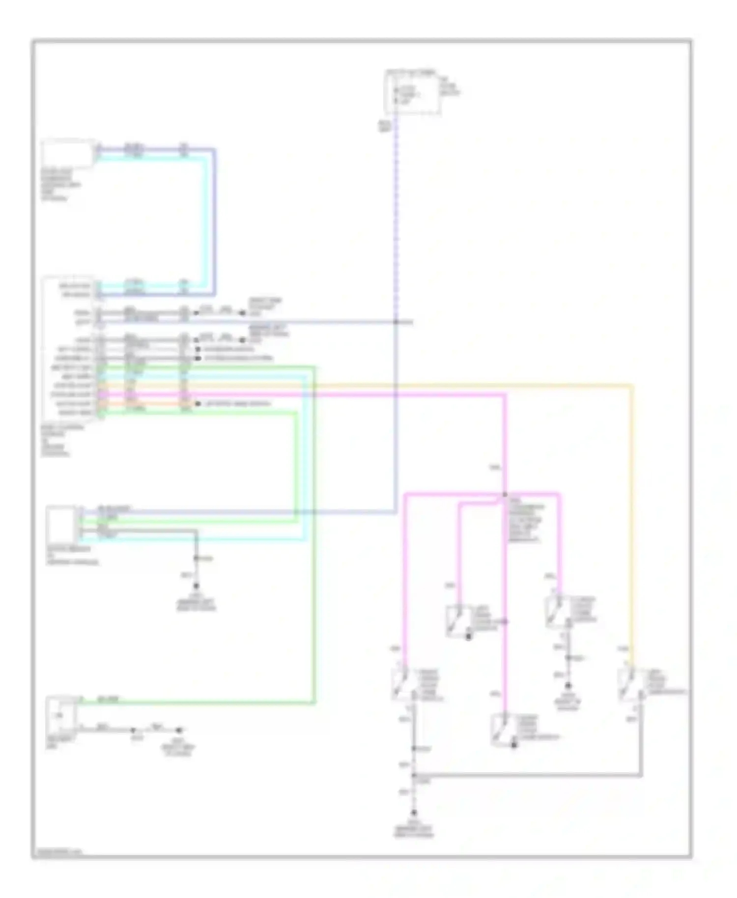 Escalade Cadillac GMT400 (1998-2000): Forced entry circuit