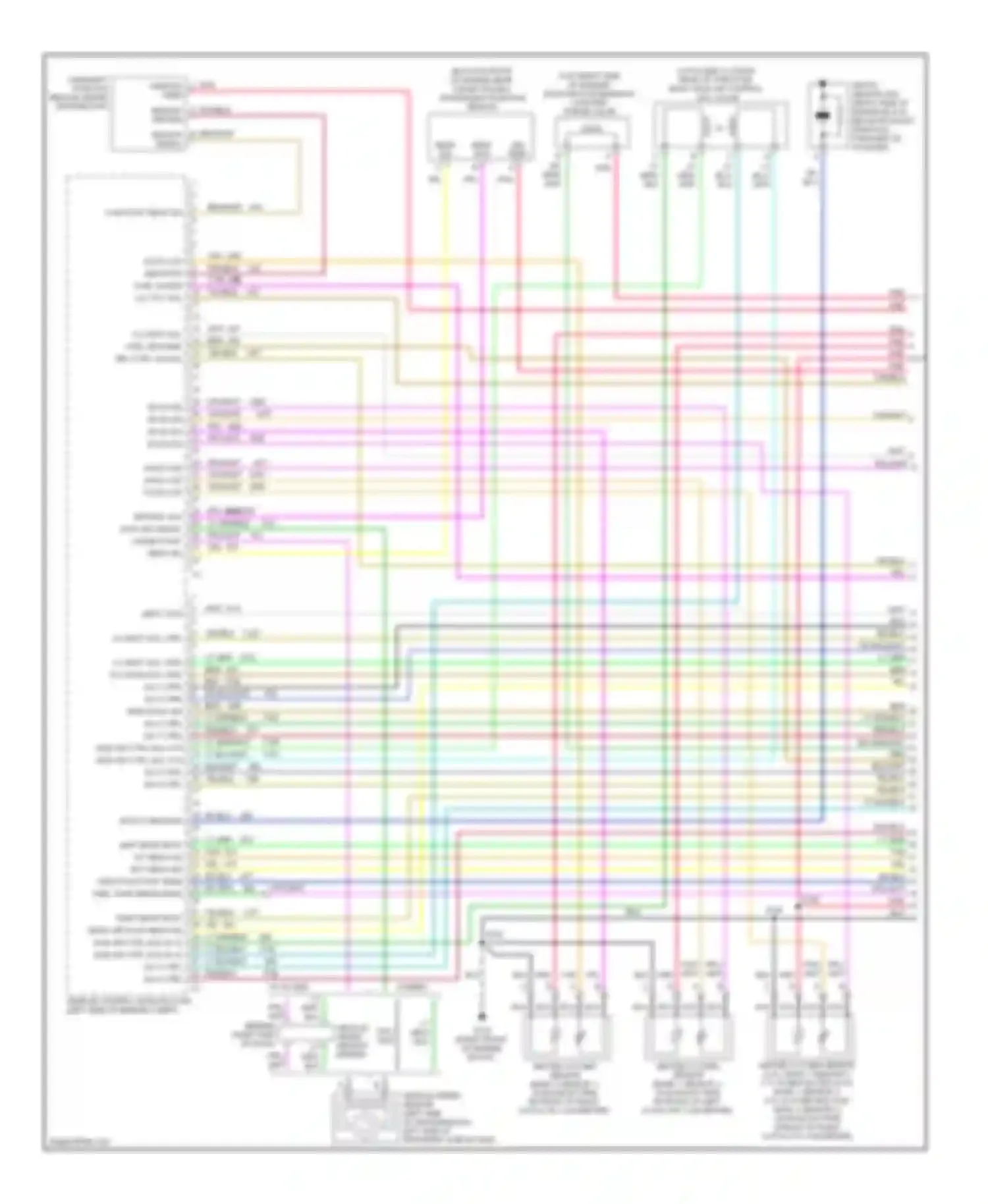 Escalade Cadillac GMT400 (1998-2000): Wiring diagram engine performance 5.7l vin rs (1 of 4)