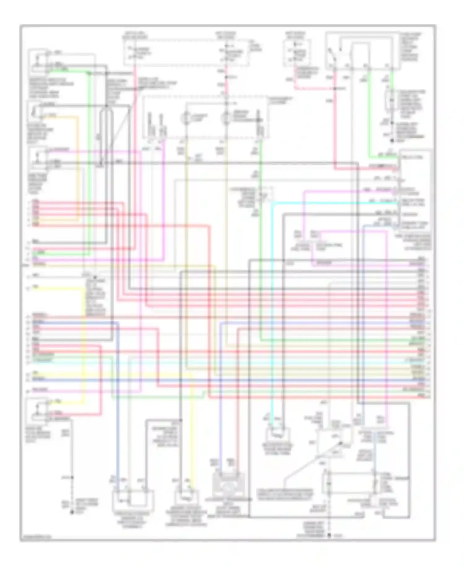 Escalade Cadillac GMT400 (1998-2000): Wiring diagram engine performance 5.7l vin rs (3 of 4)