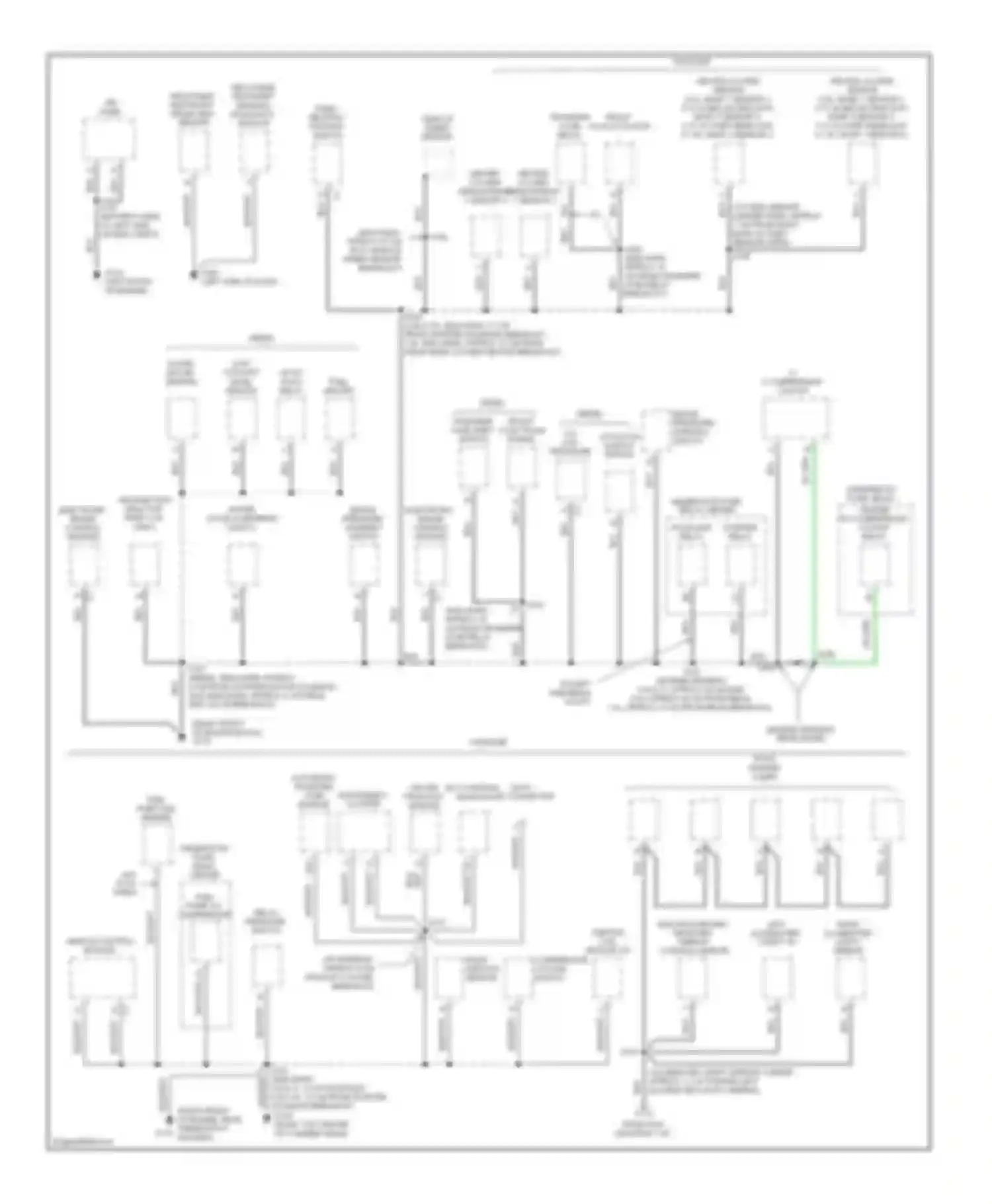 Escalade Cadillac GMT400 (1998-2000): Ground distribution circuit (2 of 4)