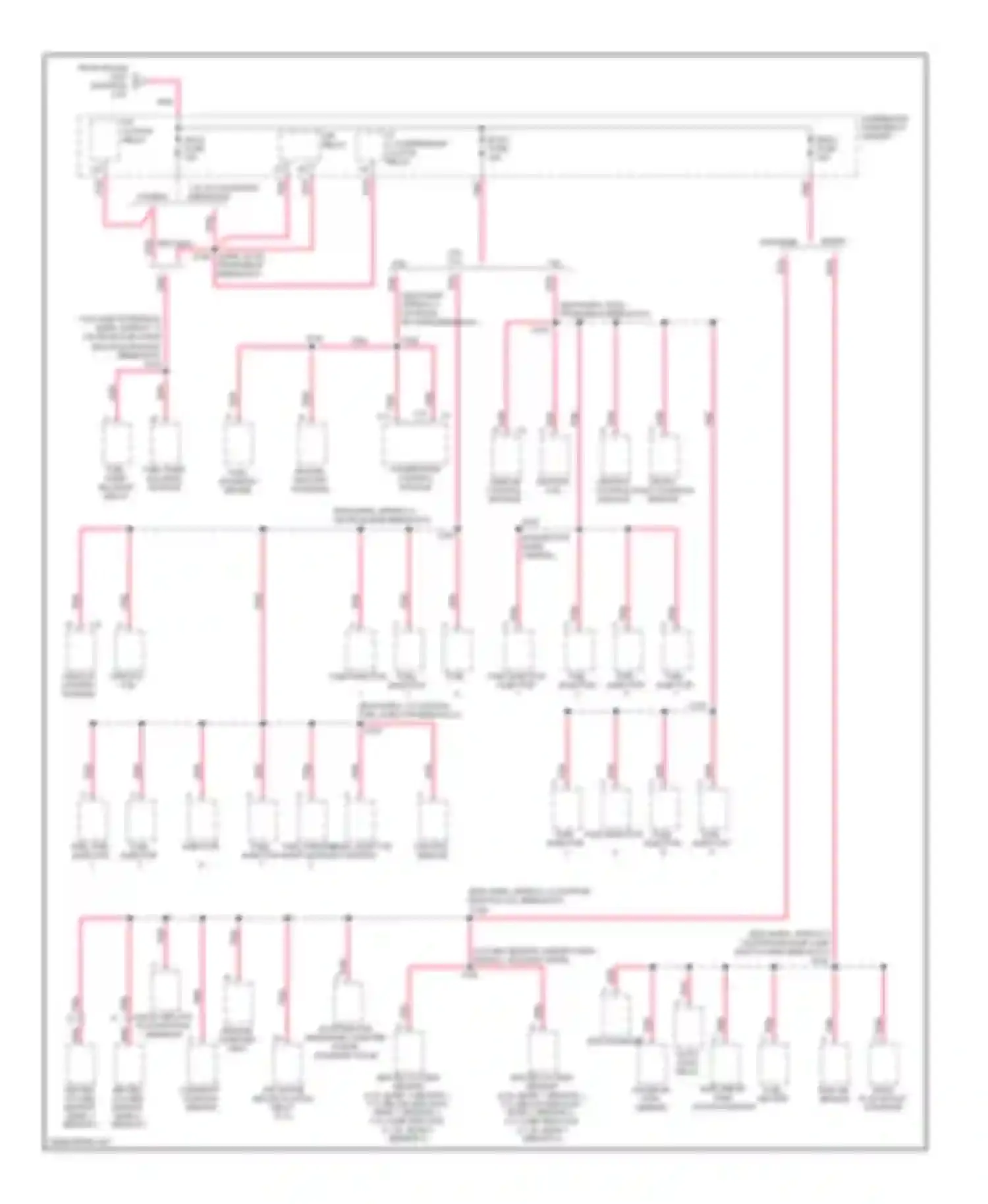 Escalade Cadillac GMT400 (1998-2000): Power distribution circuit (4 of 6)