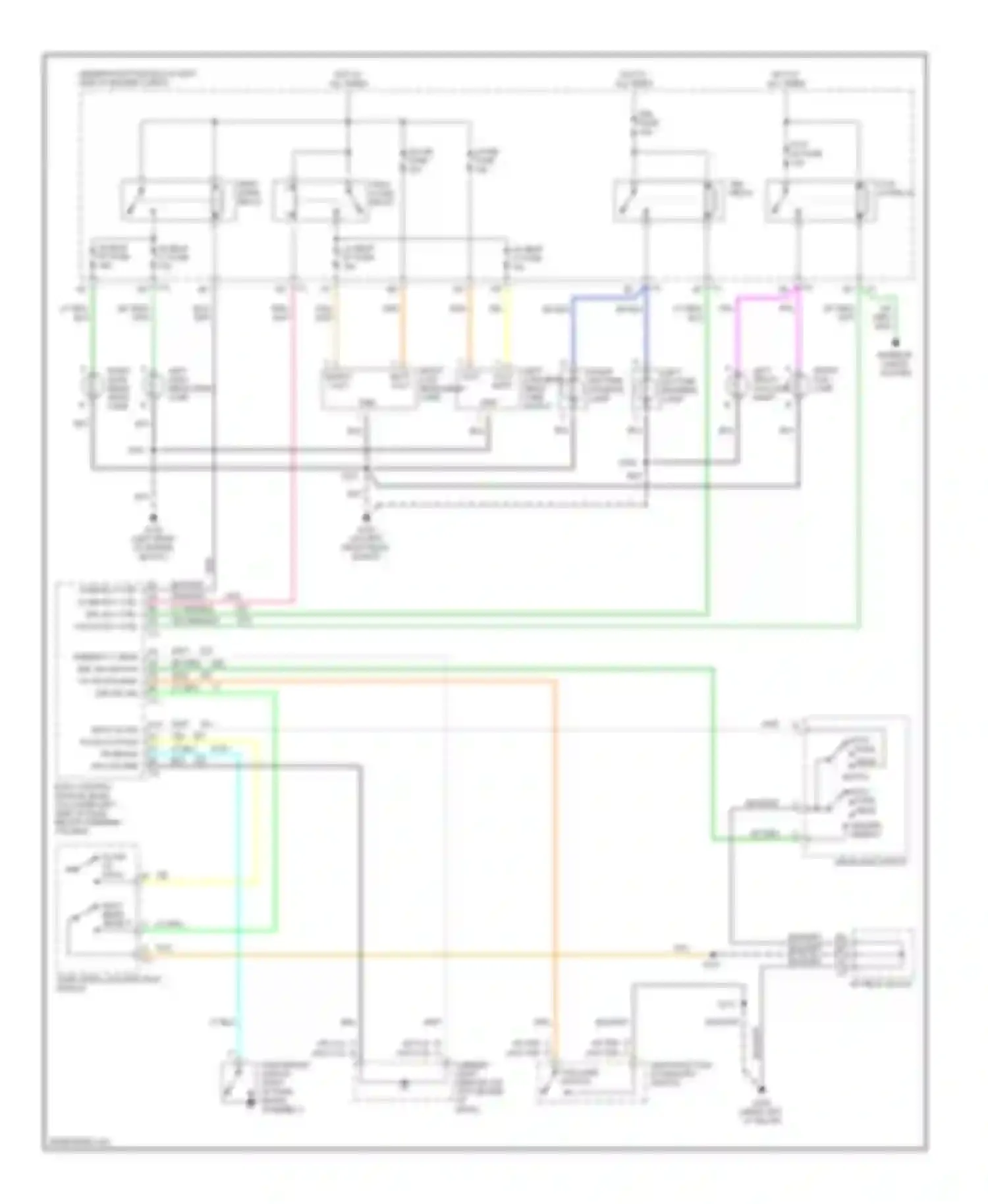Escalade Cadillac GMT800 (2001-2006): Headlights circuit
