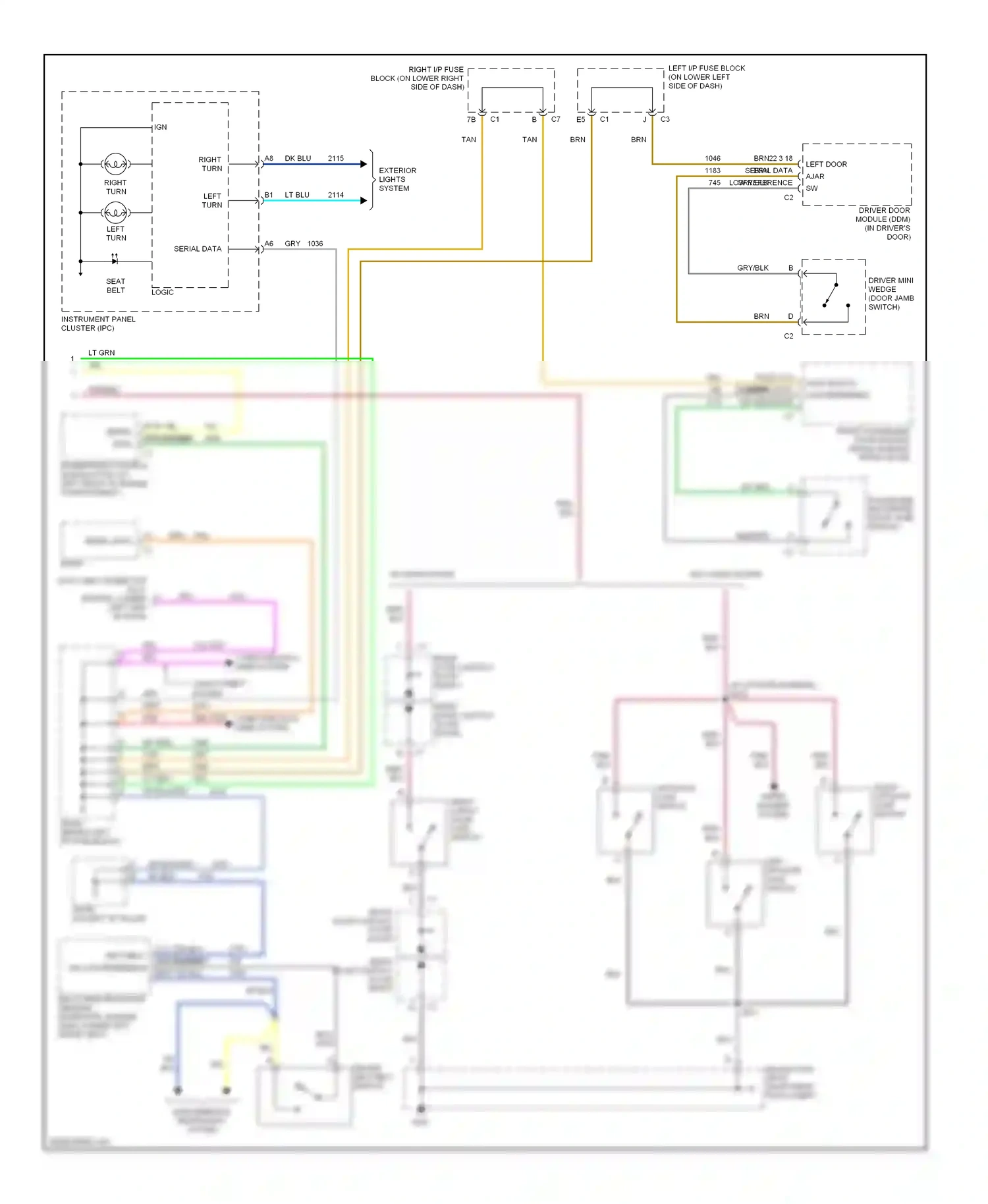Cadillac Escalade GMT800 (2001-2006) computer data lines system wiring diagram  (21 of 29)