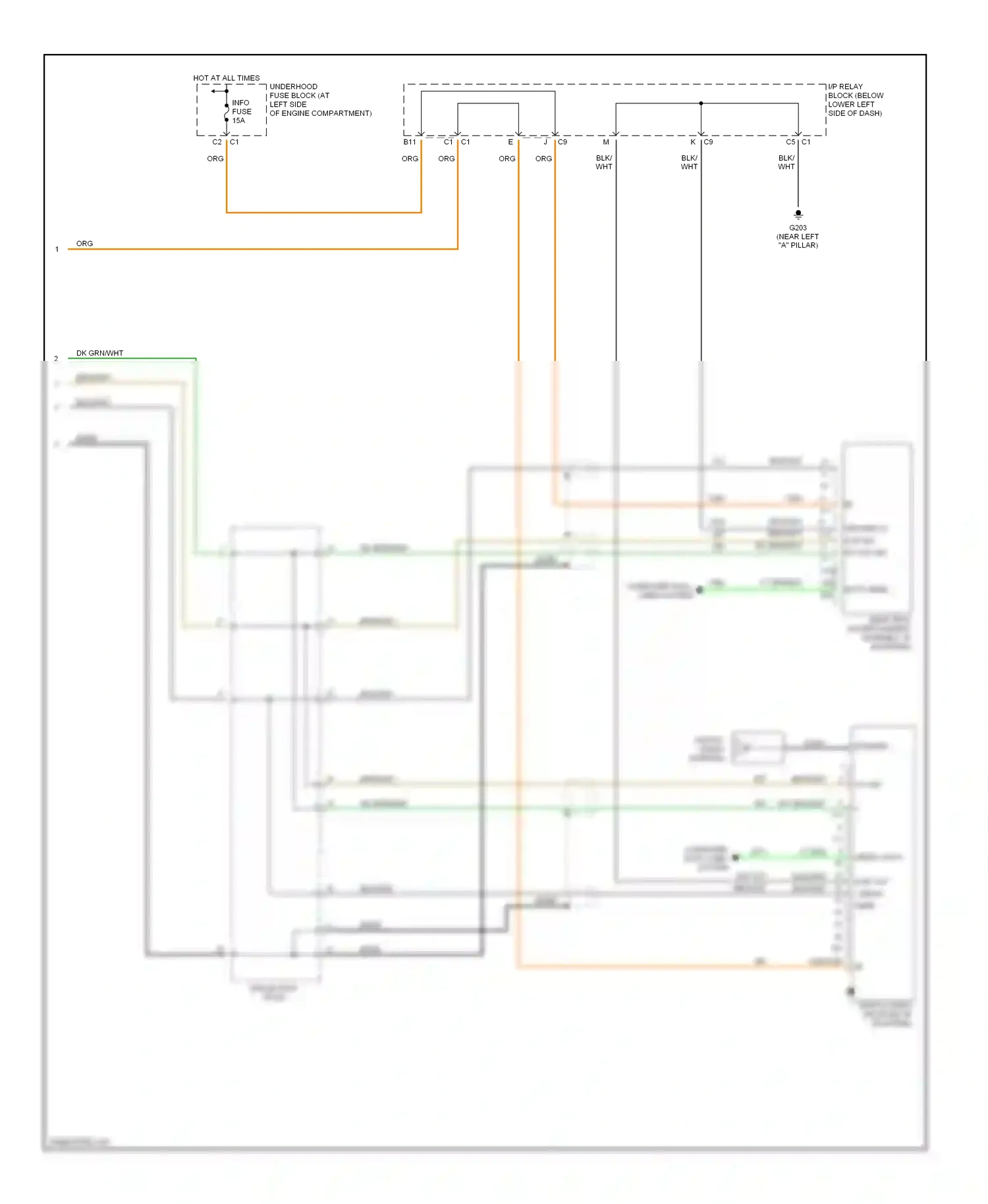 Cadillac Escalade GMT800 (2001-2006) computer data lines system wiring diagram  (15 of 29)