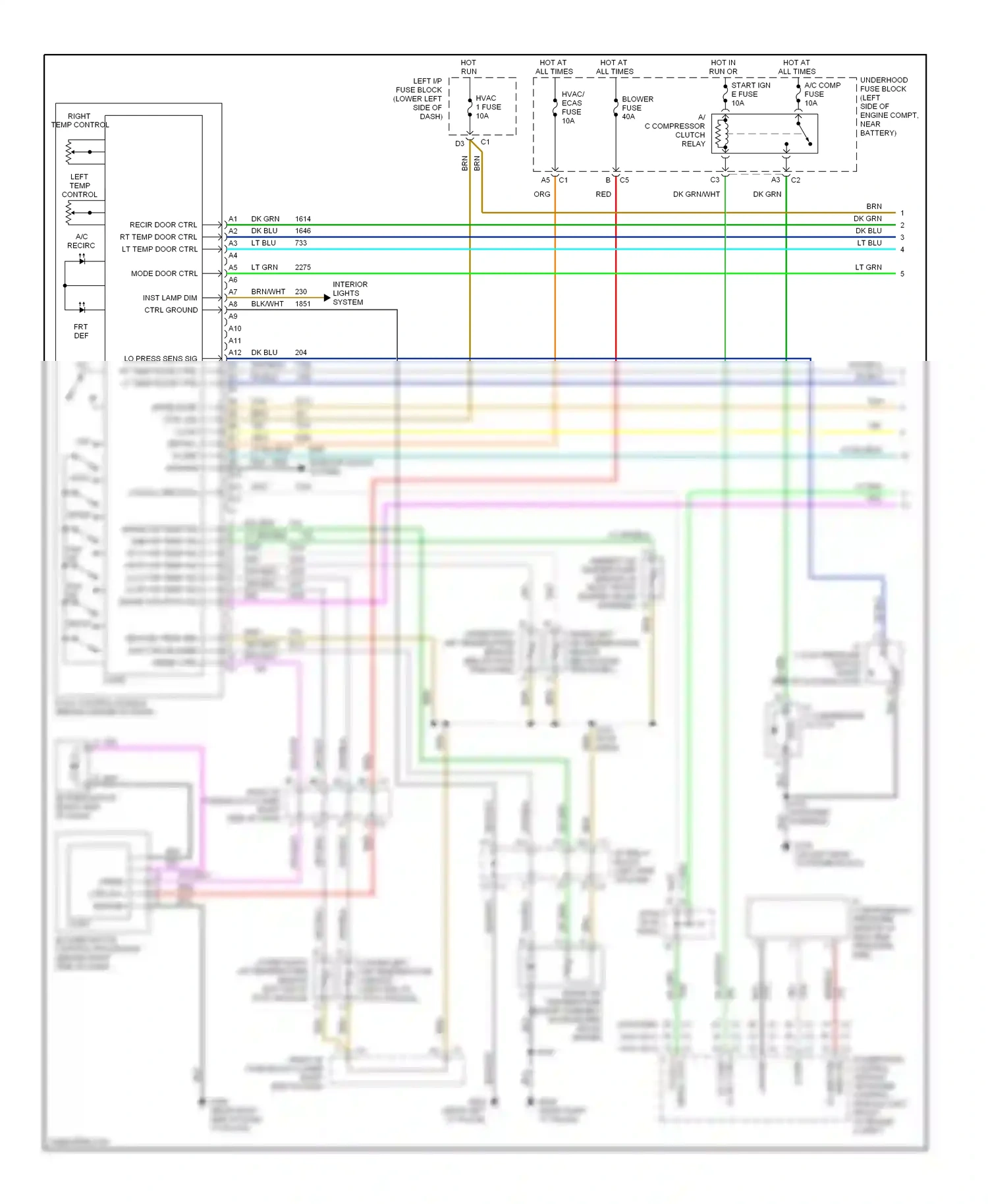 Cadillac Escalade GMT800 (2001-2006) low ref wiring diagram  (2 of 11)