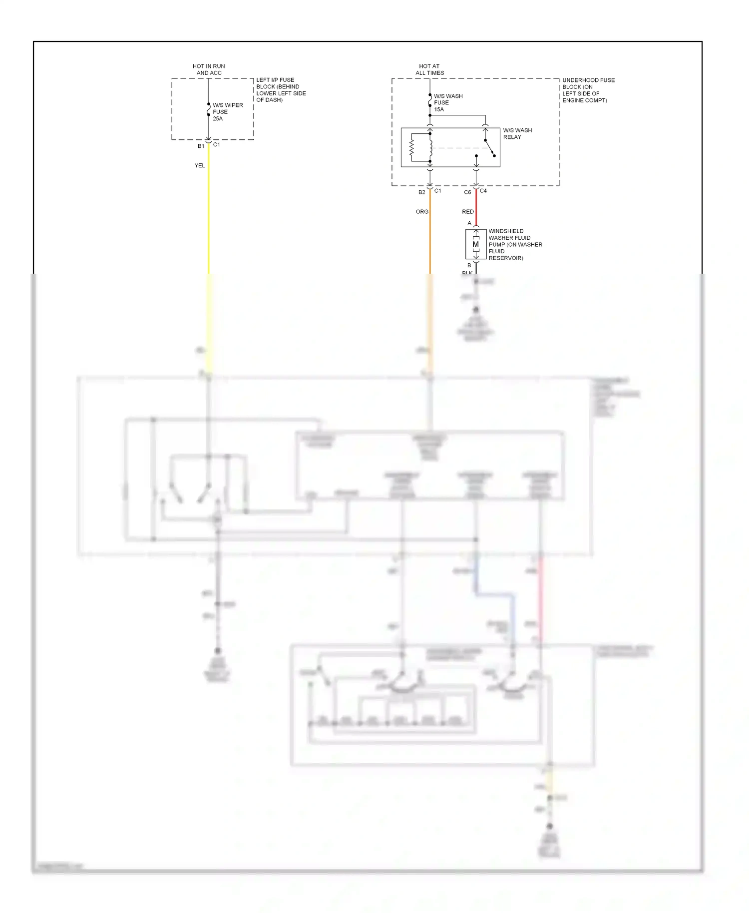 Cadillac Escalade GMT800 (2001-2006) turn signal/ multi-function switch wiring diagram  (2 of 2)