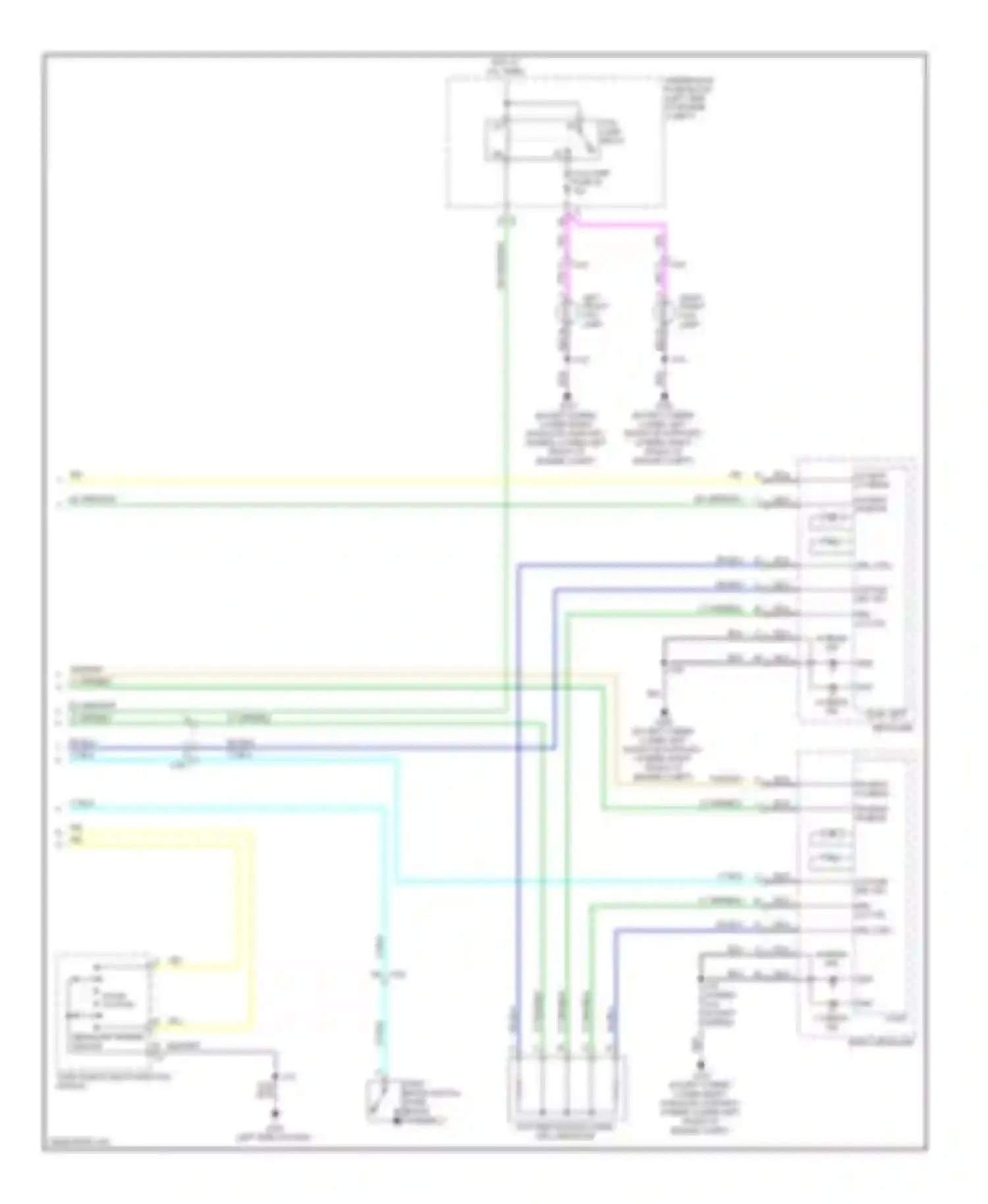 Escalade Cadillac GMT900 (2006-2014): Headlights circuit, with low beam led headlamps (2 of 2)