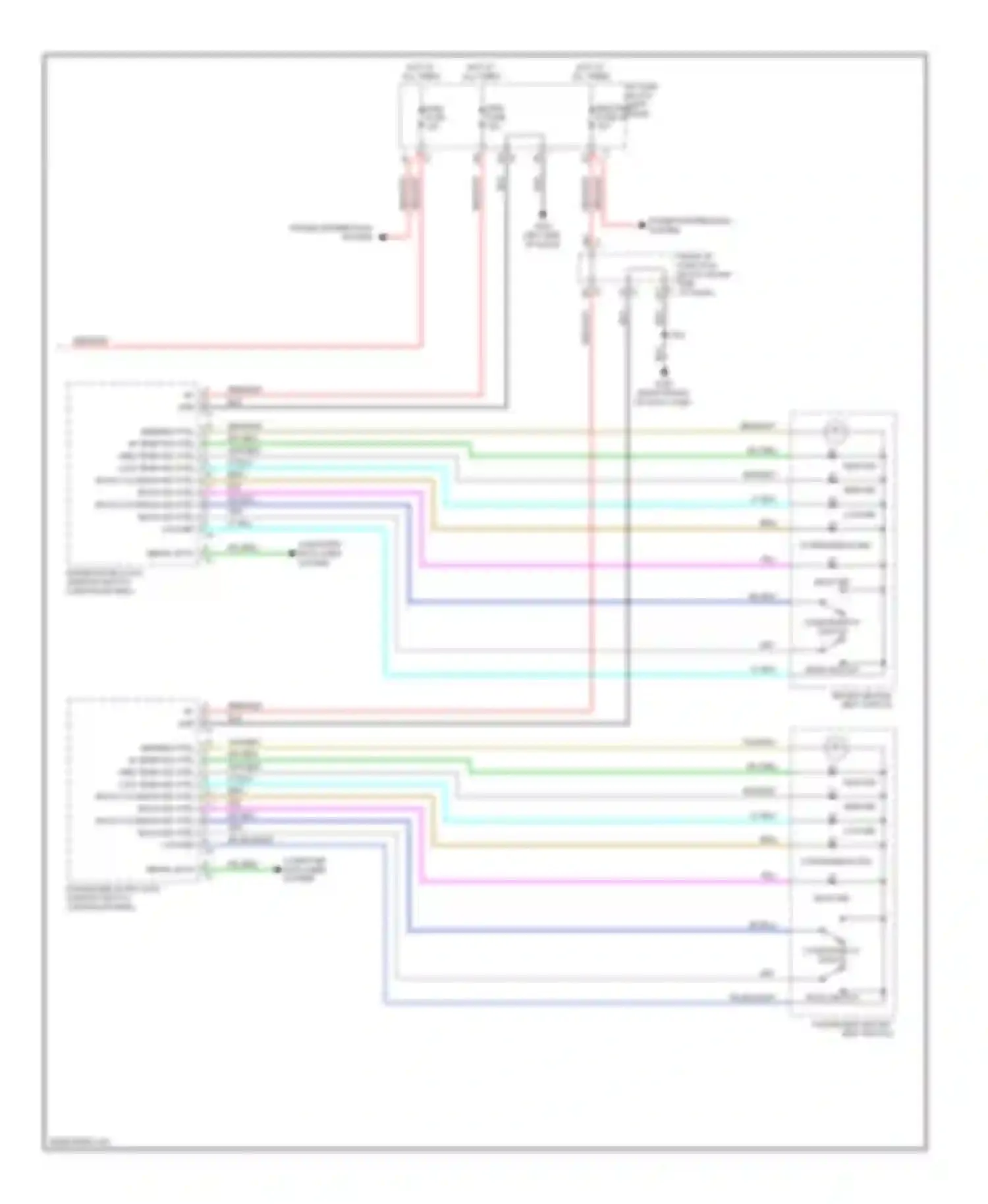 Escalade Cadillac GMT900 (2006-2014): Front heated seats circuit (2 of 2)