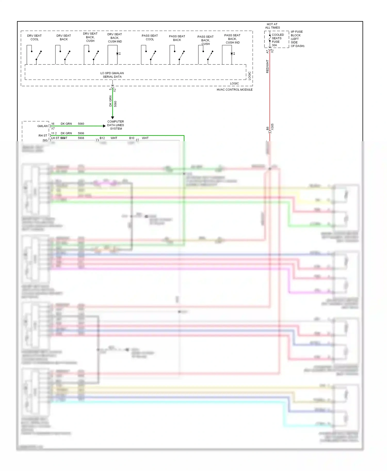 Cadillac Escalade GMT900 (2006-2014) computer data lines system wiring diagram  (61 of 98)
