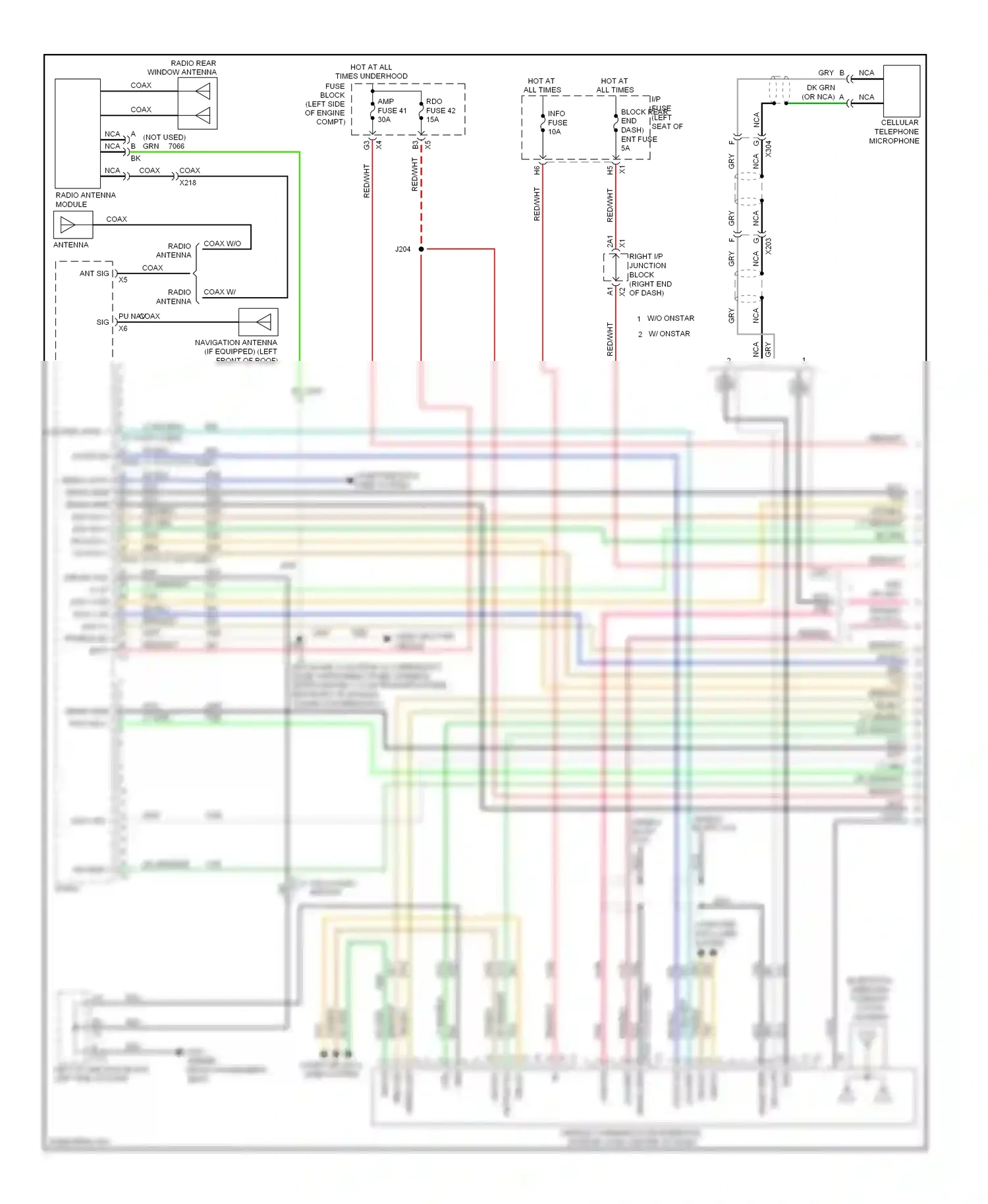 Cadillac Escalade GMT900 (2006-2014) computer data lines system wiring diagram  (49 of 98)