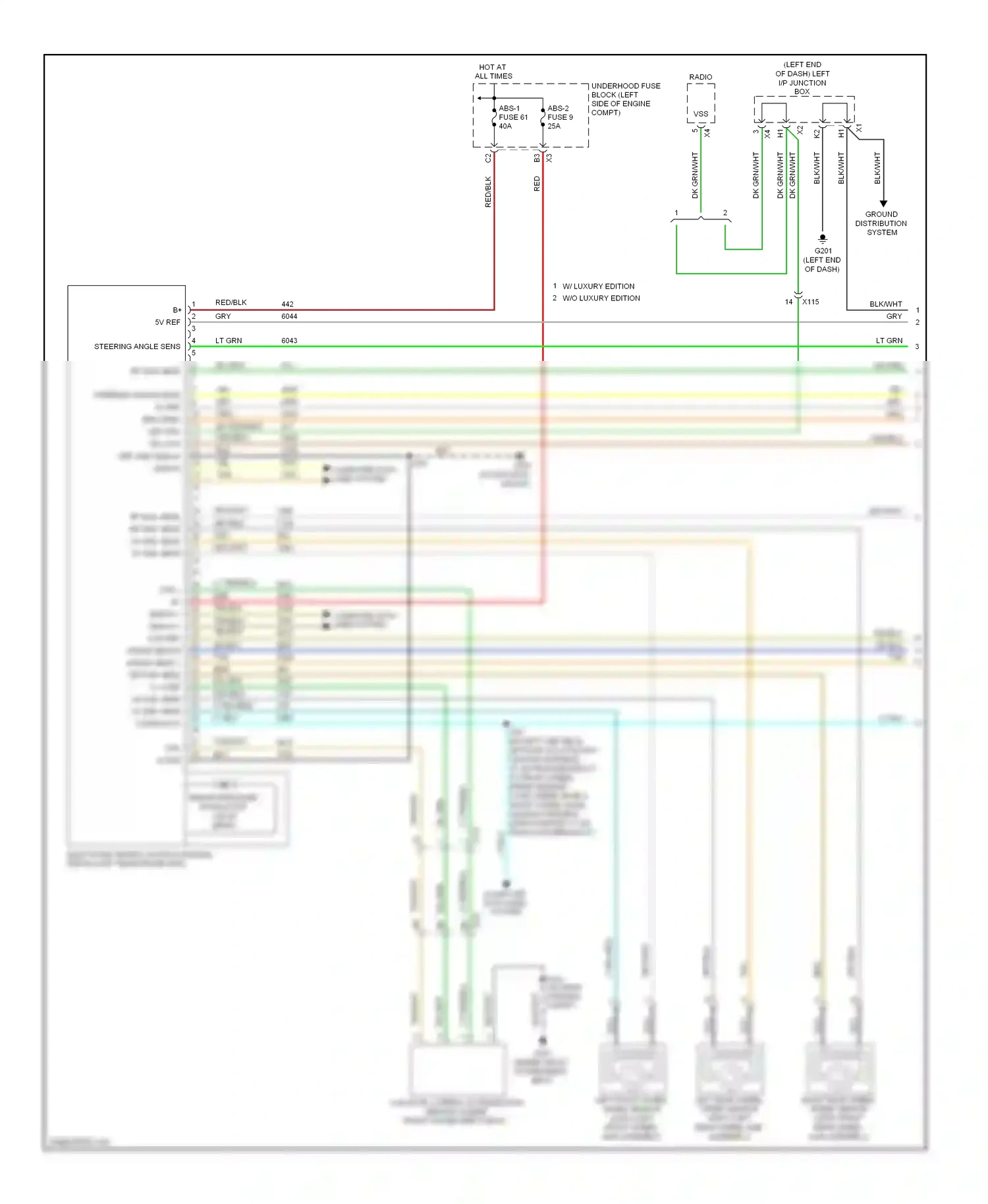 Cadillac Escalade GMT900 (2006-2014) computer data lines system wiring diagram  (1 of 98)