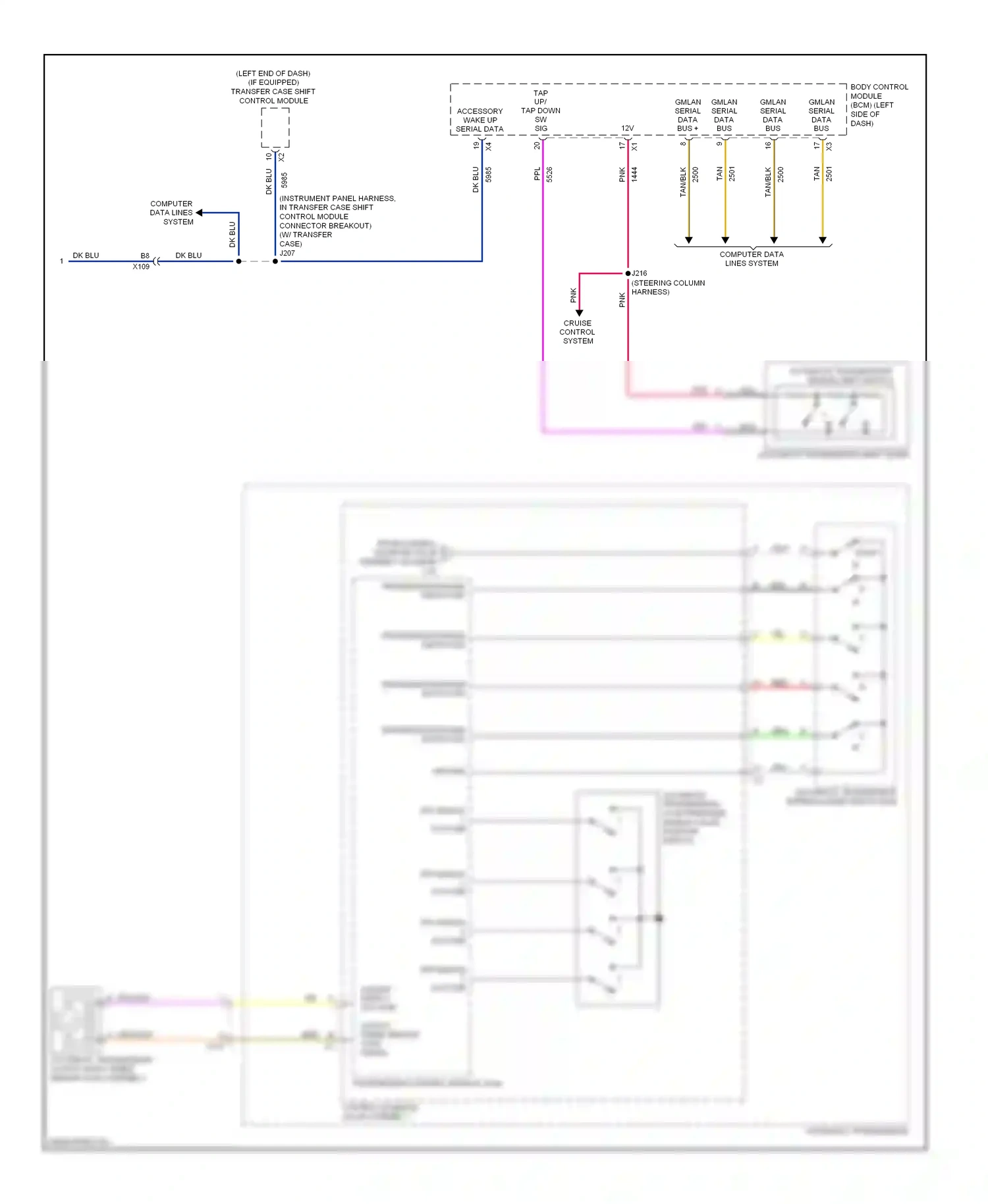 Cadillac Escalade GMT900 (2006-2014) computer data lines system wiring diagram  (82 of 98)