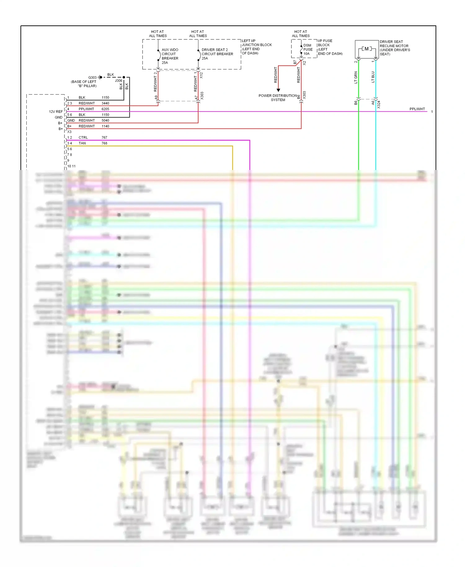 Cadillac Escalade GMT900 (2006-2014) element ctrl wiring diagram  (1 of 1)