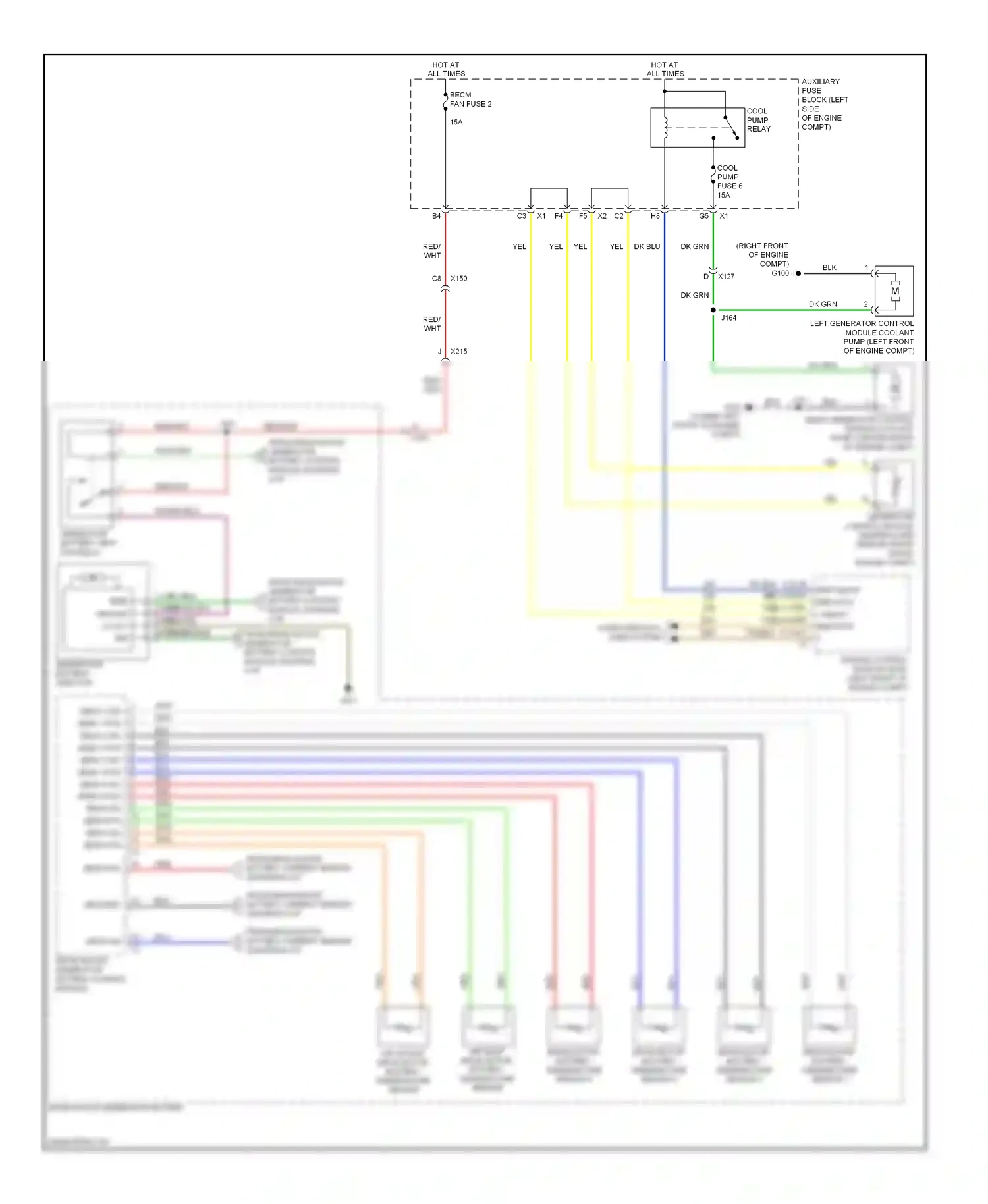 Cadillac Escalade GMT900 (2006-2014) engine compt) wiring diagram  (1 of 1)