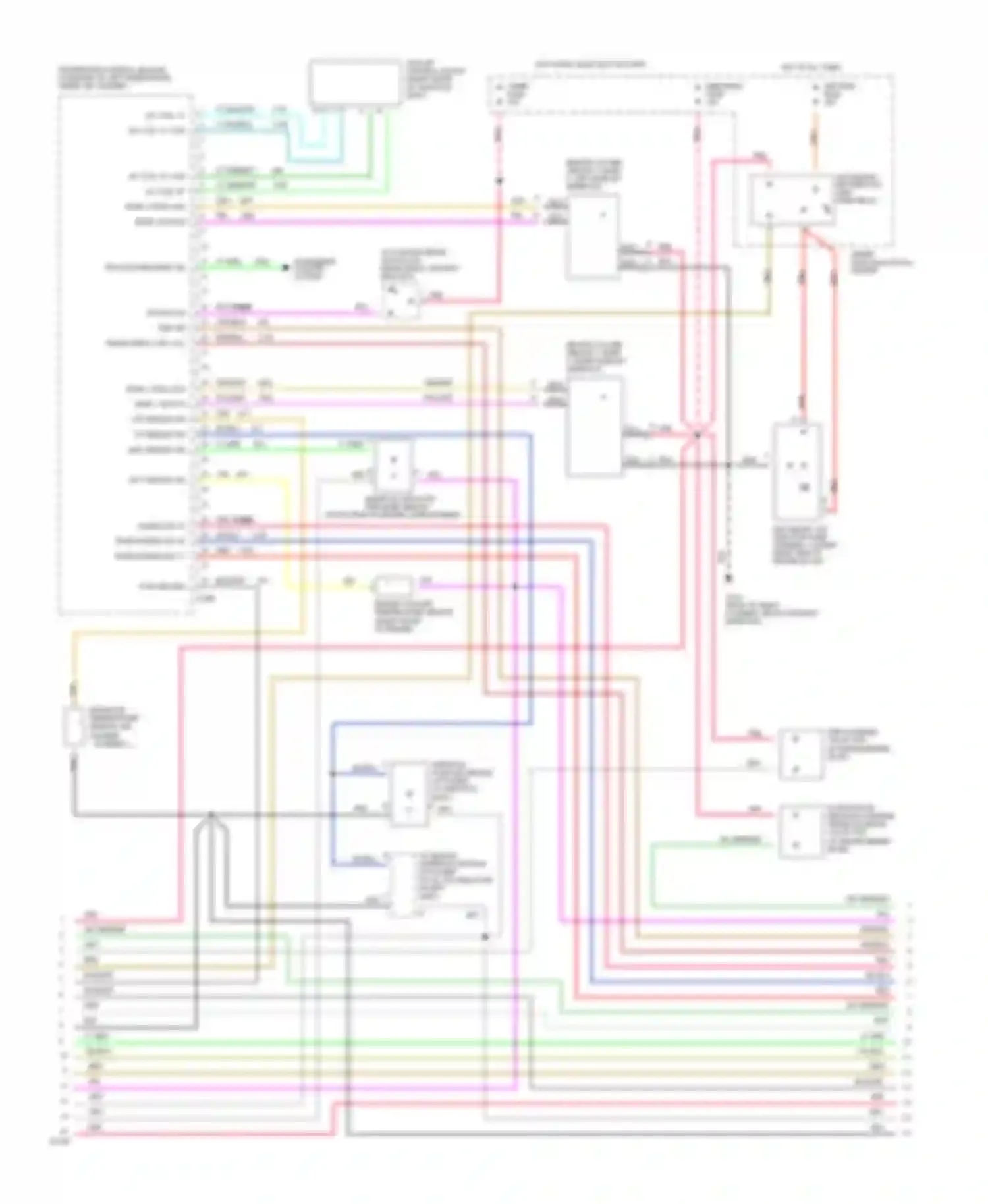 Fleetwood Cadillac II (1993-1996): Wiring diagram engine performance 5.7l (vin p)s (2 of 3)