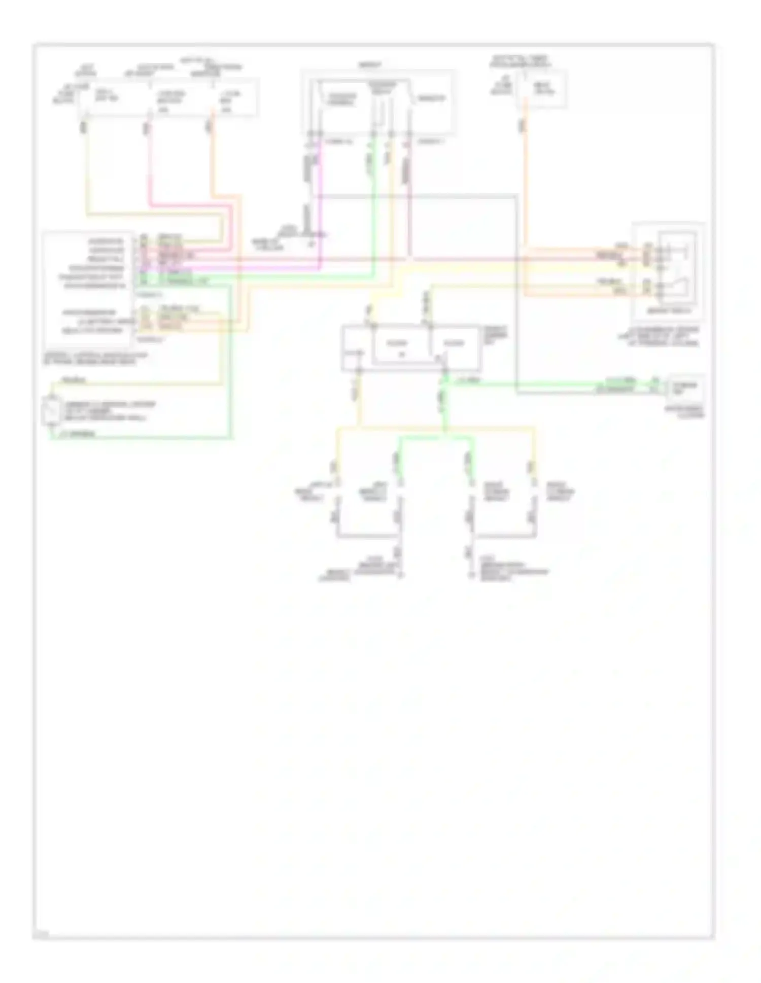 Fleetwood Cadillac II (1993-1996): Headlight circuit, with drl