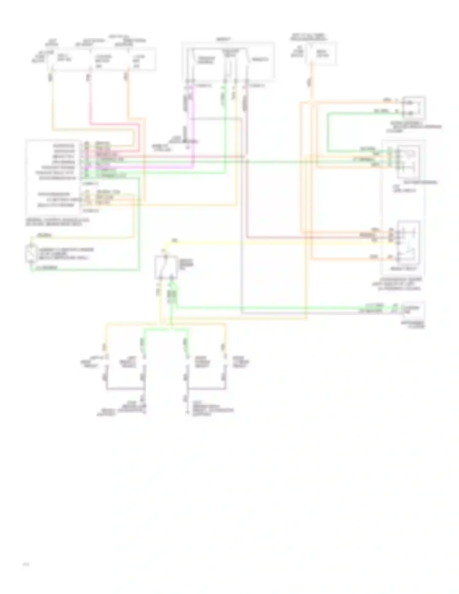 Fleetwood Cadillac II (1993-1996): Headlight circuit, without drl