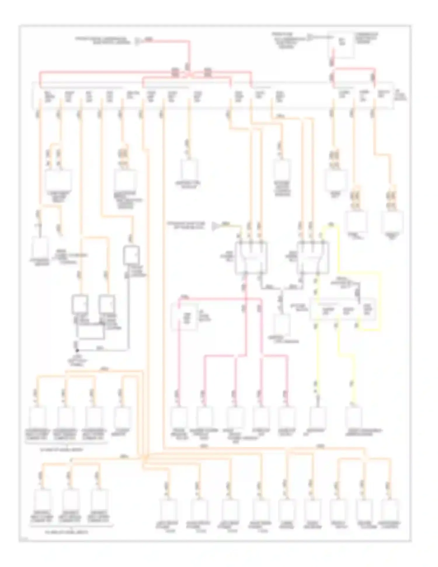 Fleetwood Cadillac II (1993-1996): Power distribution circuit (2 of 3)