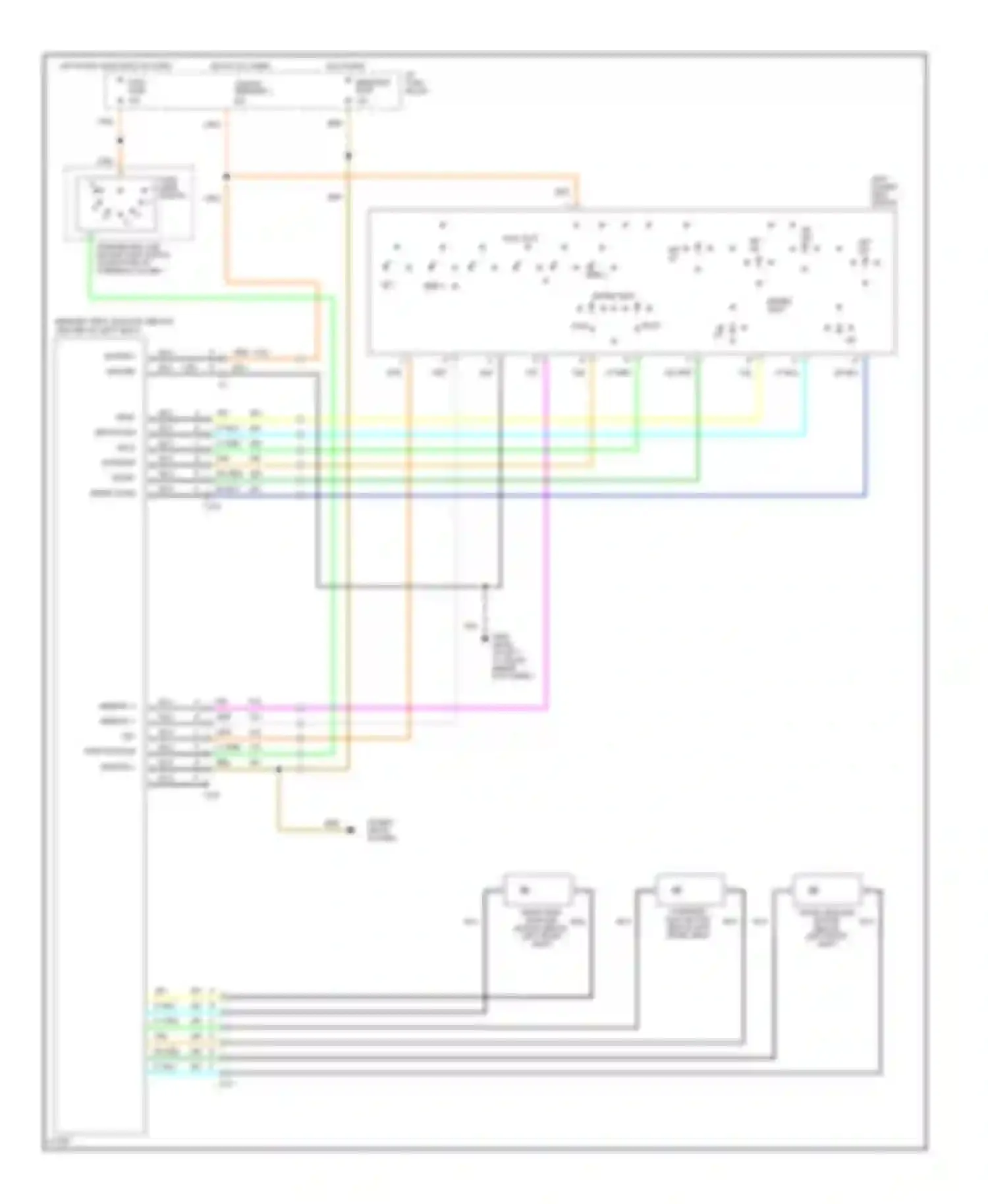 Fleetwood Cadillac II (1993-1996): Memory seat circuit
