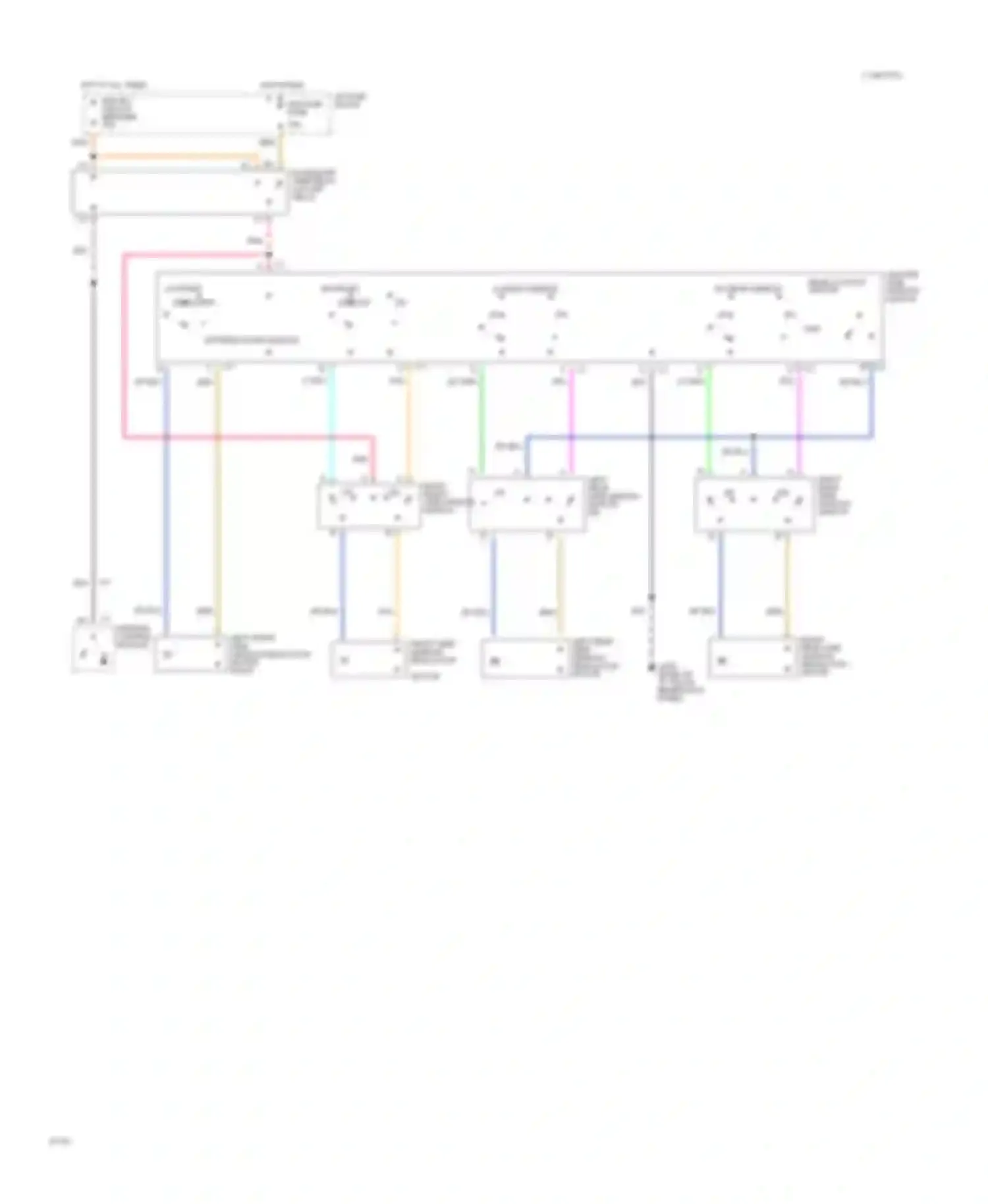 Fleetwood Cadillac II (1993-1996): Power window circuit