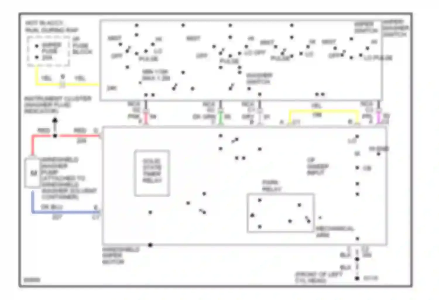 Fleetwood Cadillac II (1993-1996): Interval wiper/washer circuit