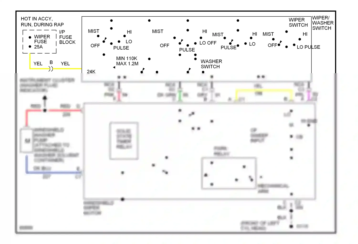 Cadillac Fleetwood II (1993-1996) solid state timer relay wiring diagram  (1 of 1)